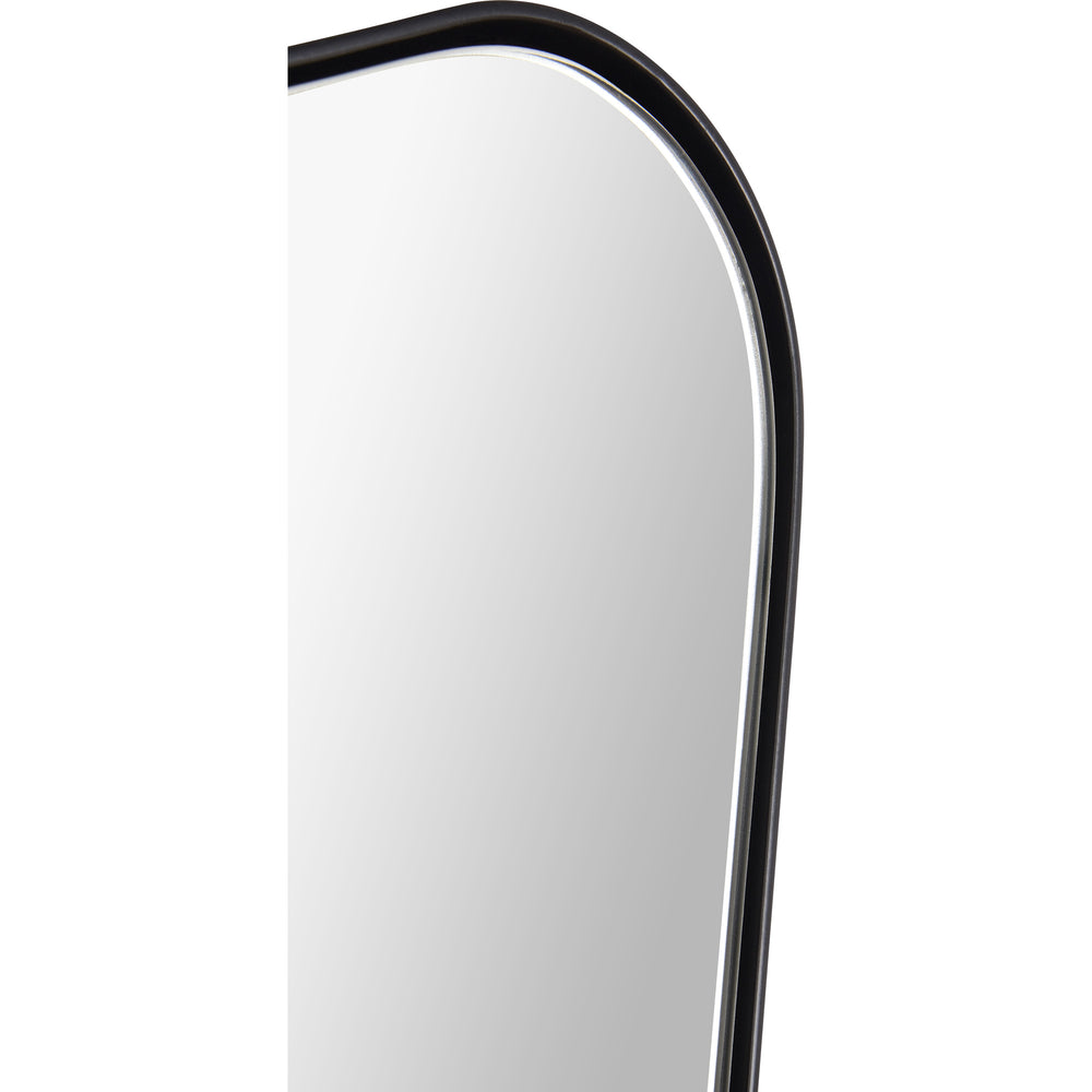 Nashua 36" Tall Rectangle Wall Mirror, Black - Detail Image - MT2509