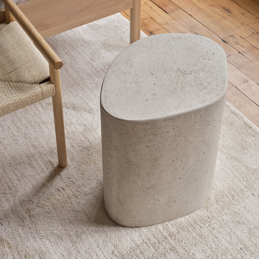 Ghent Indoor Volcanic Stone Table, Natural - Lifestyle Image - TA509