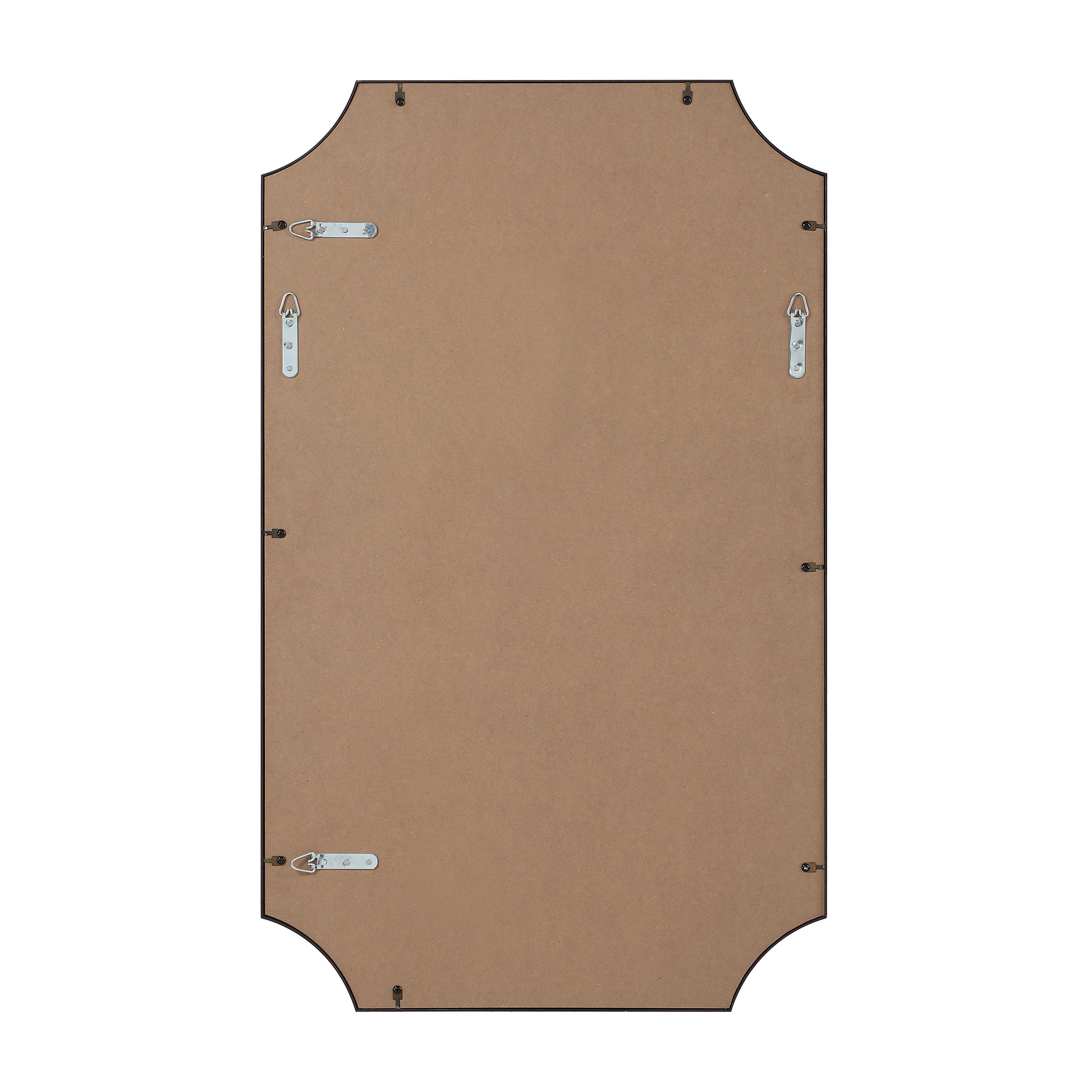 Torre 40" H x 24" W Wall Mirror, Brown - Backing Image - MT2740