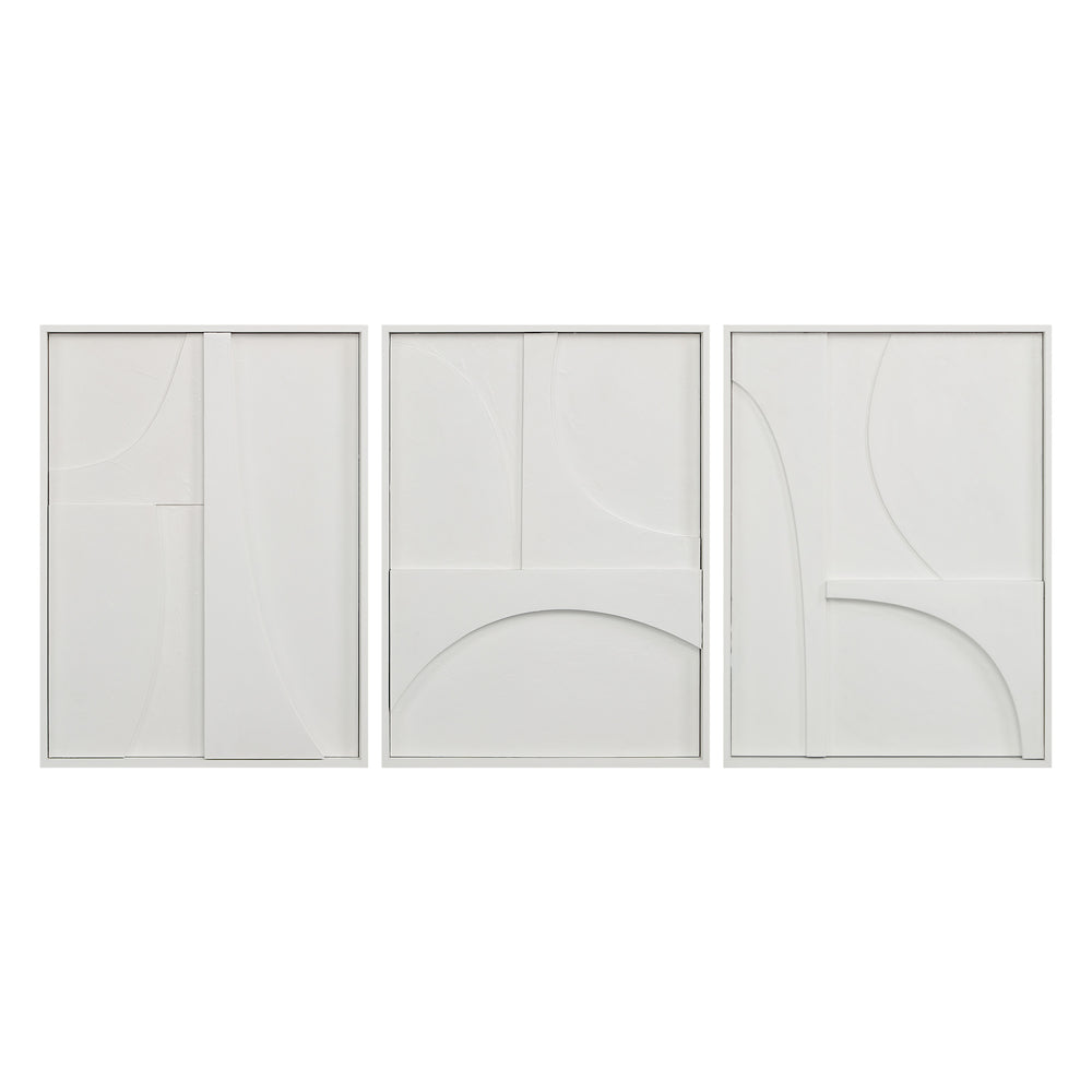 Marsh 18" Wide Wall Decor, Matte White - Main Image - W6756
