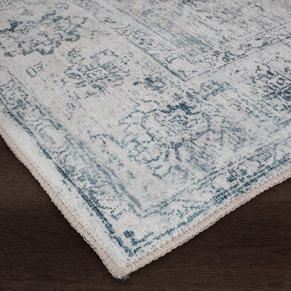Chloe 7'6" x 10'2" ft Handwoven Indoor Rug, Blue/Grey - Angle Image - RCHL-41182-810