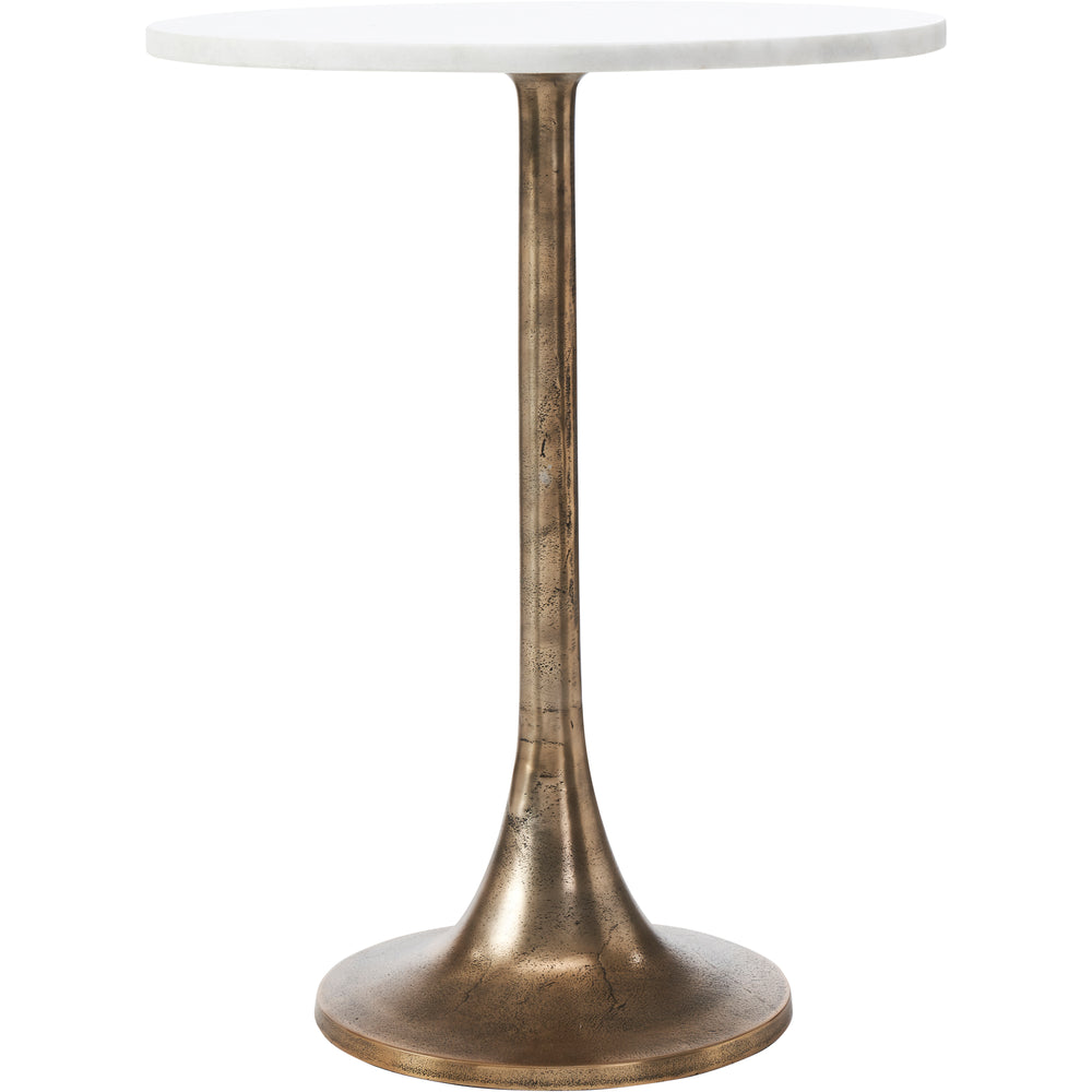 Amalya Indoor Aluminum Table, Antique Brass - Main Image - TA450