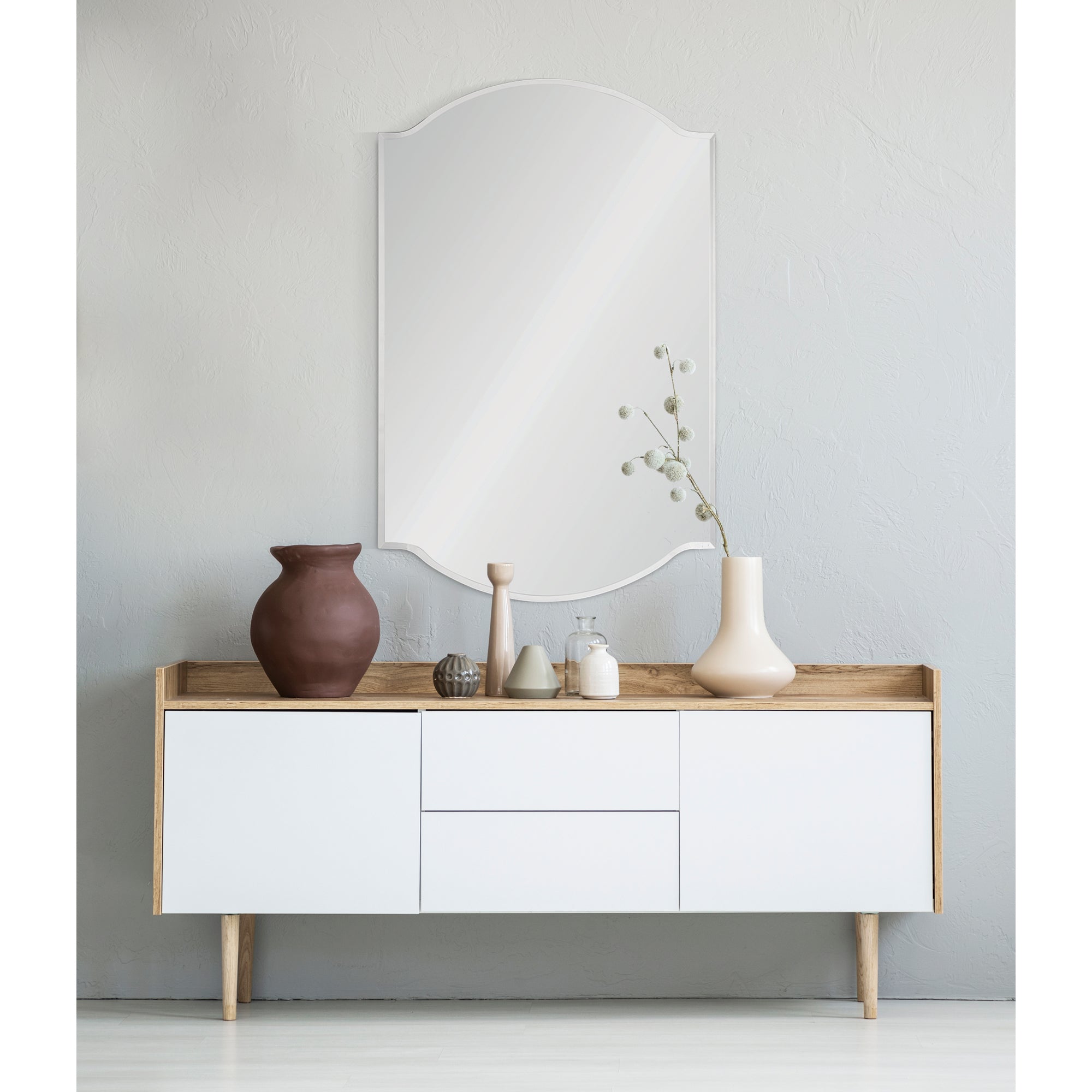 Kale 36" Tall Irregular Wall Mirror - Lifestyle Image - MT2266