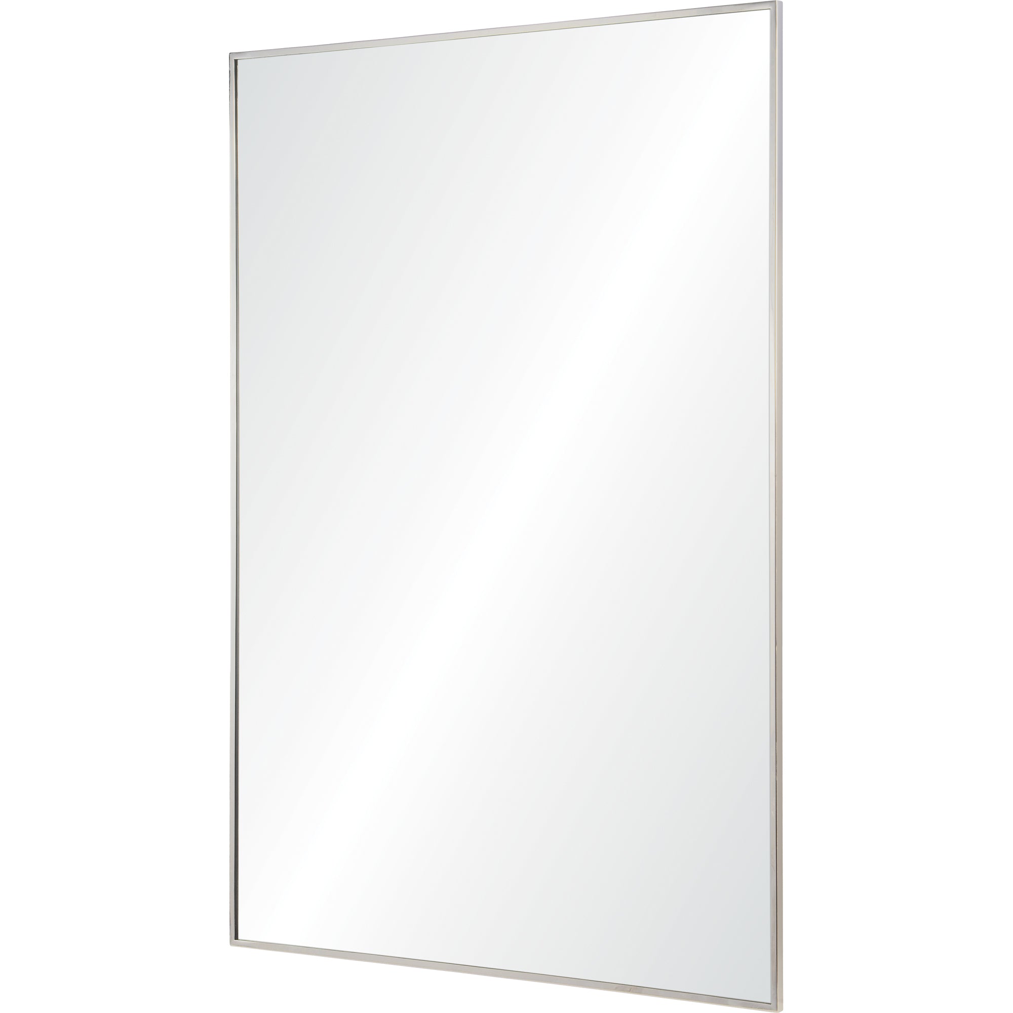 Carmelle 40" Tall Rectangle Wall Mirror, Grey - Angle Image - MT2346