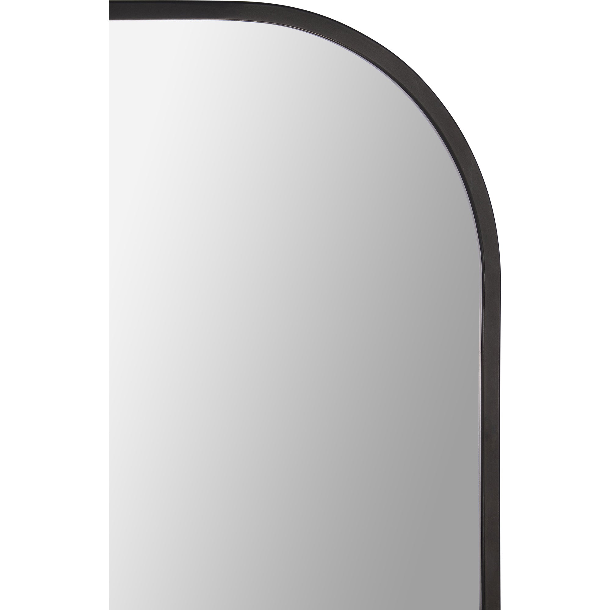 Luka 40" Tall Irregular Wall Mirror, Black - Additional Image 2 - MT2382