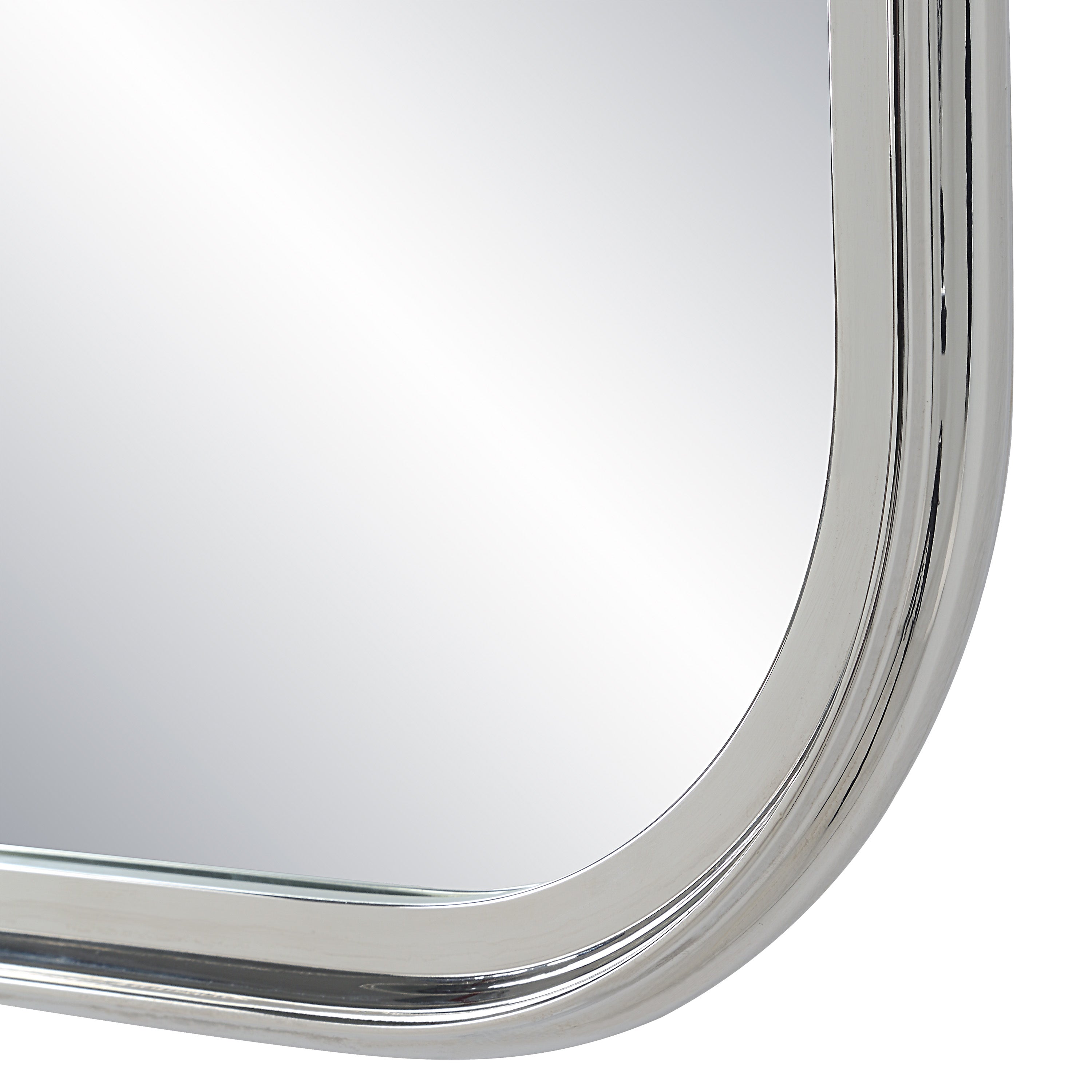 Sylvie 36" Tall Rectangle Wall Mirror, Grey - Detail Image - MT2670