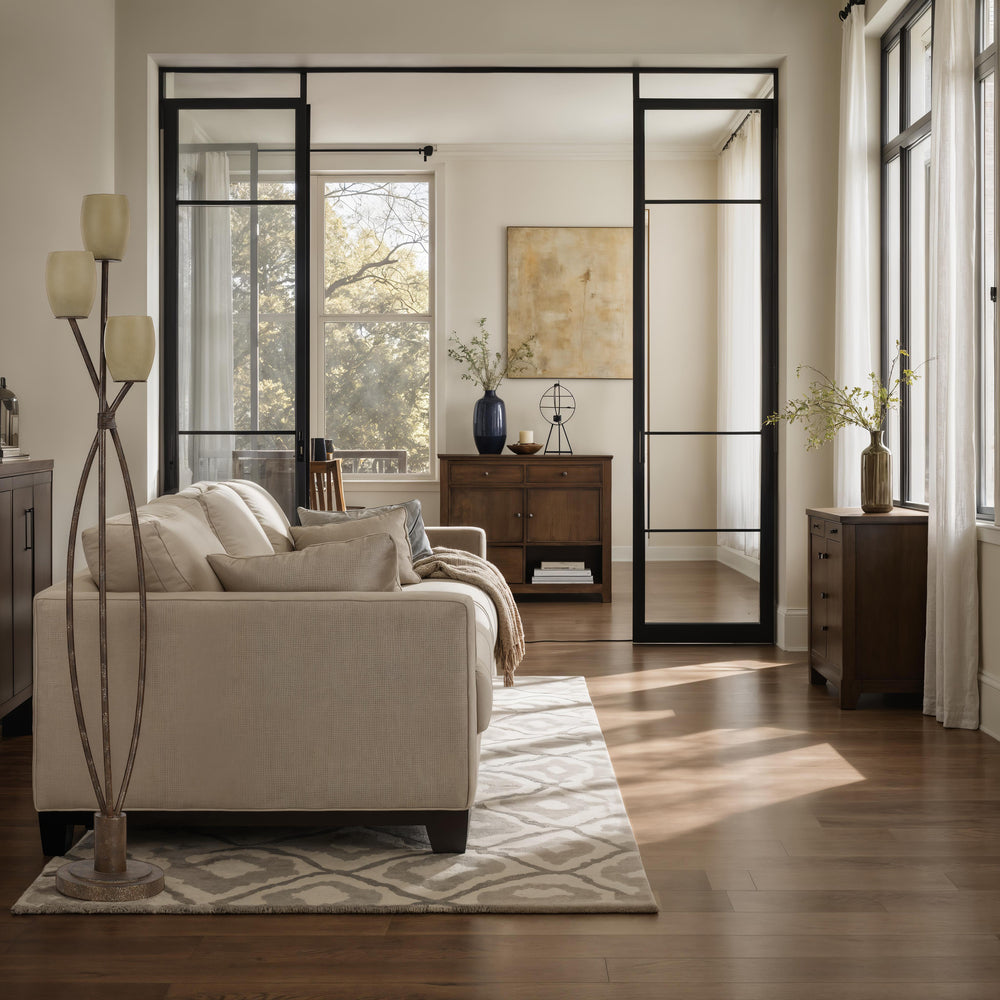 Soan 65.0" Height Floor Lamps, Copper Bronze With Gold - White Label Lifestyle Image - LPF3187EV