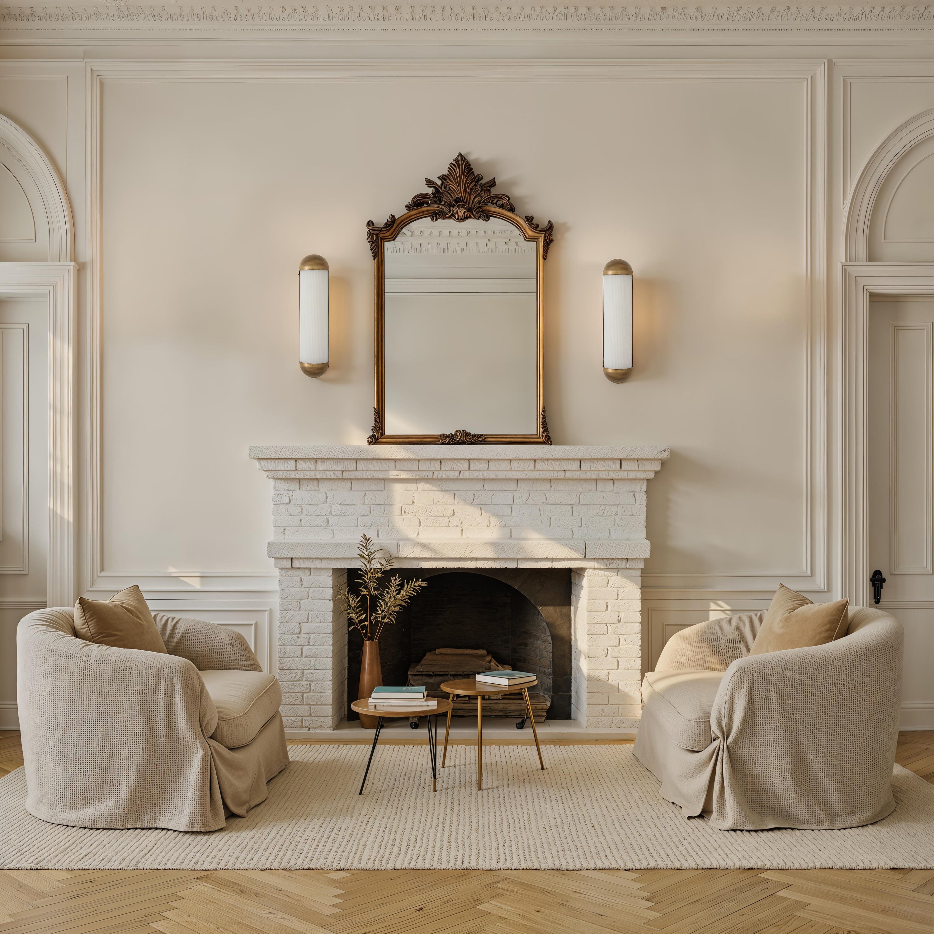 Amici 5.0" Height Wall Sconces, Milk White - Lifestyle Image - WS170