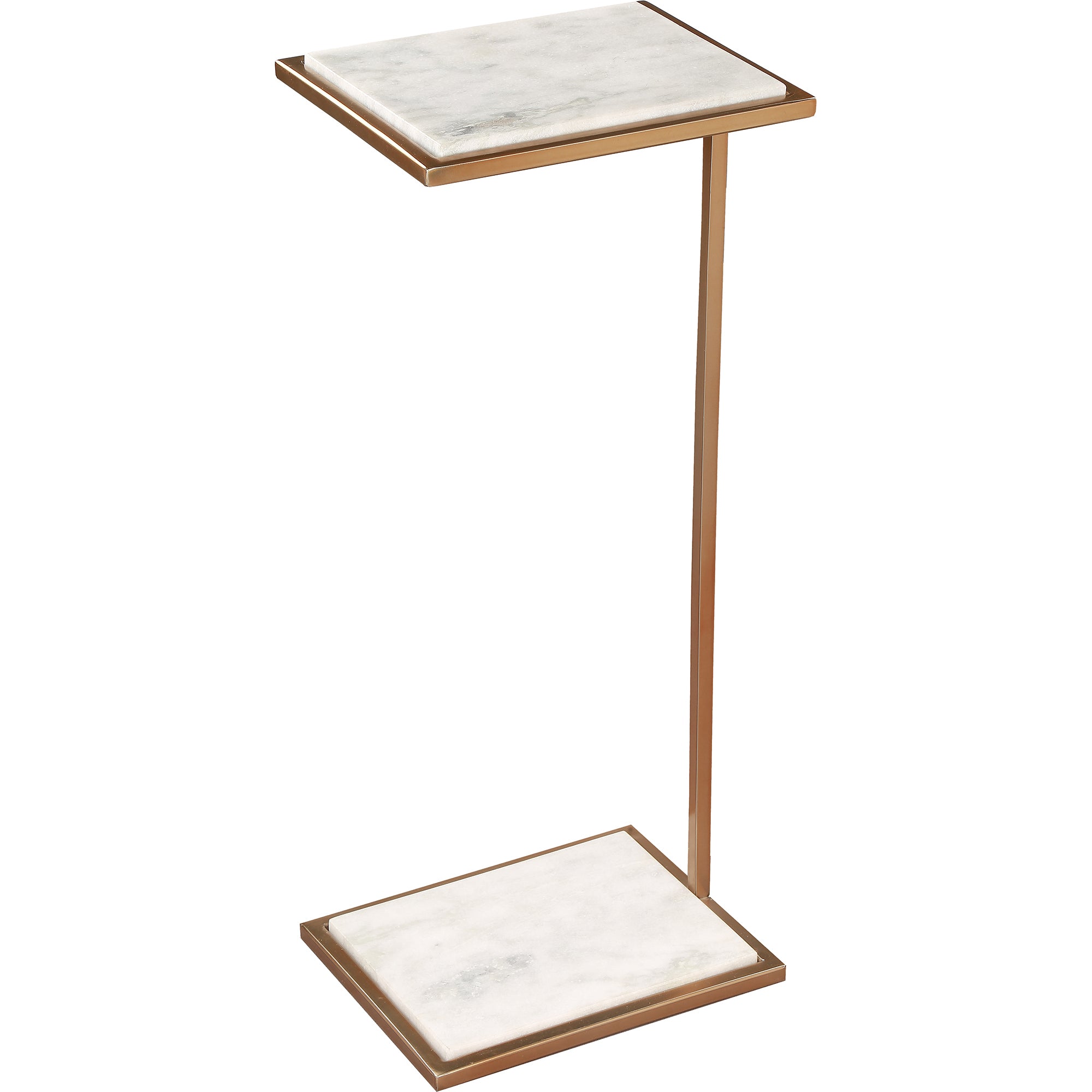 Delma Indoor Steel Table, White - Main Image - TA385