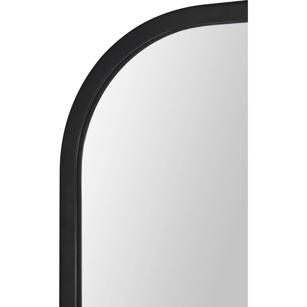 Jackline 36" Tall Rectangle Wall Mirror, Black - Detail Image - MT2511