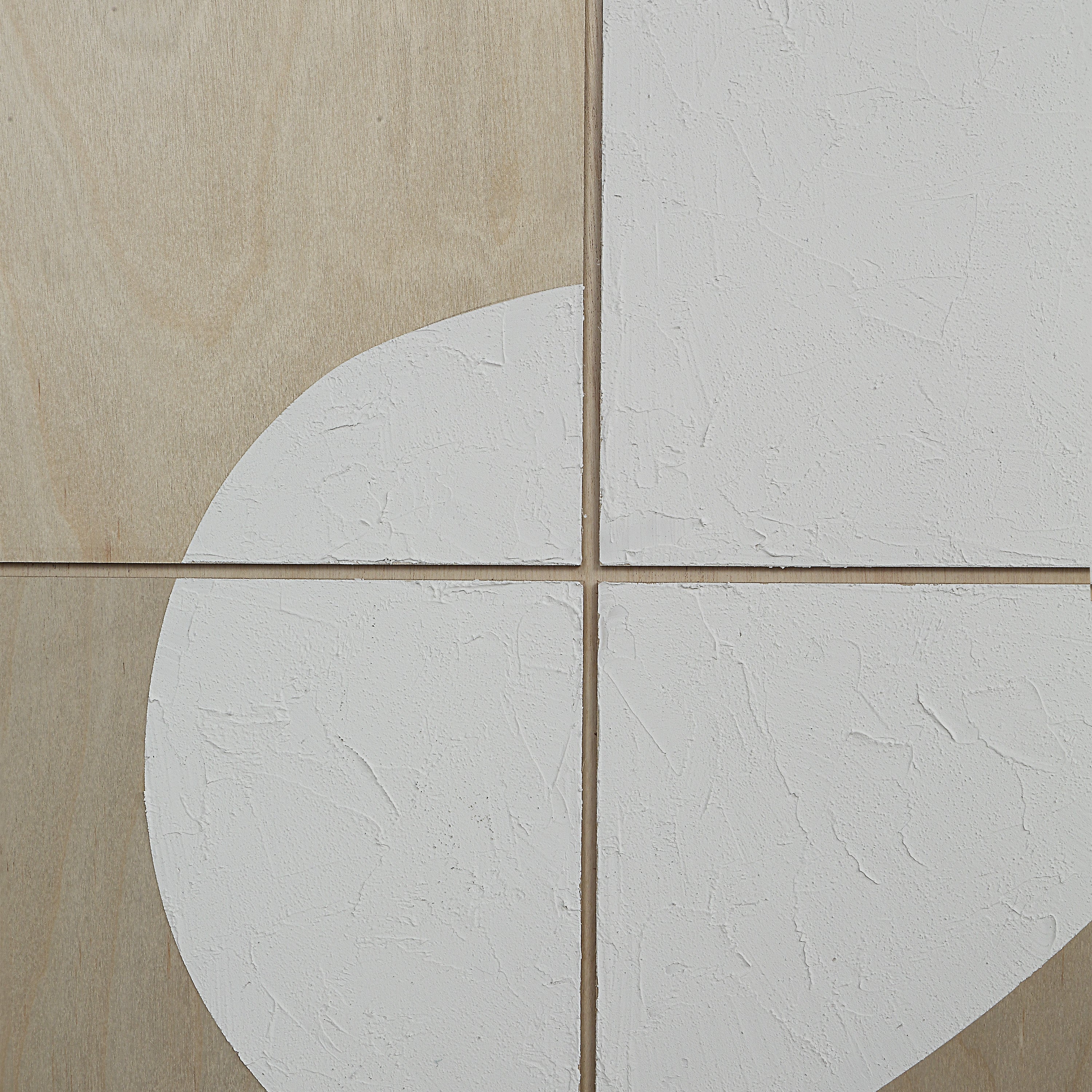 Erula 48" Wide Wall Art, Matte White - Detail Image - W6758