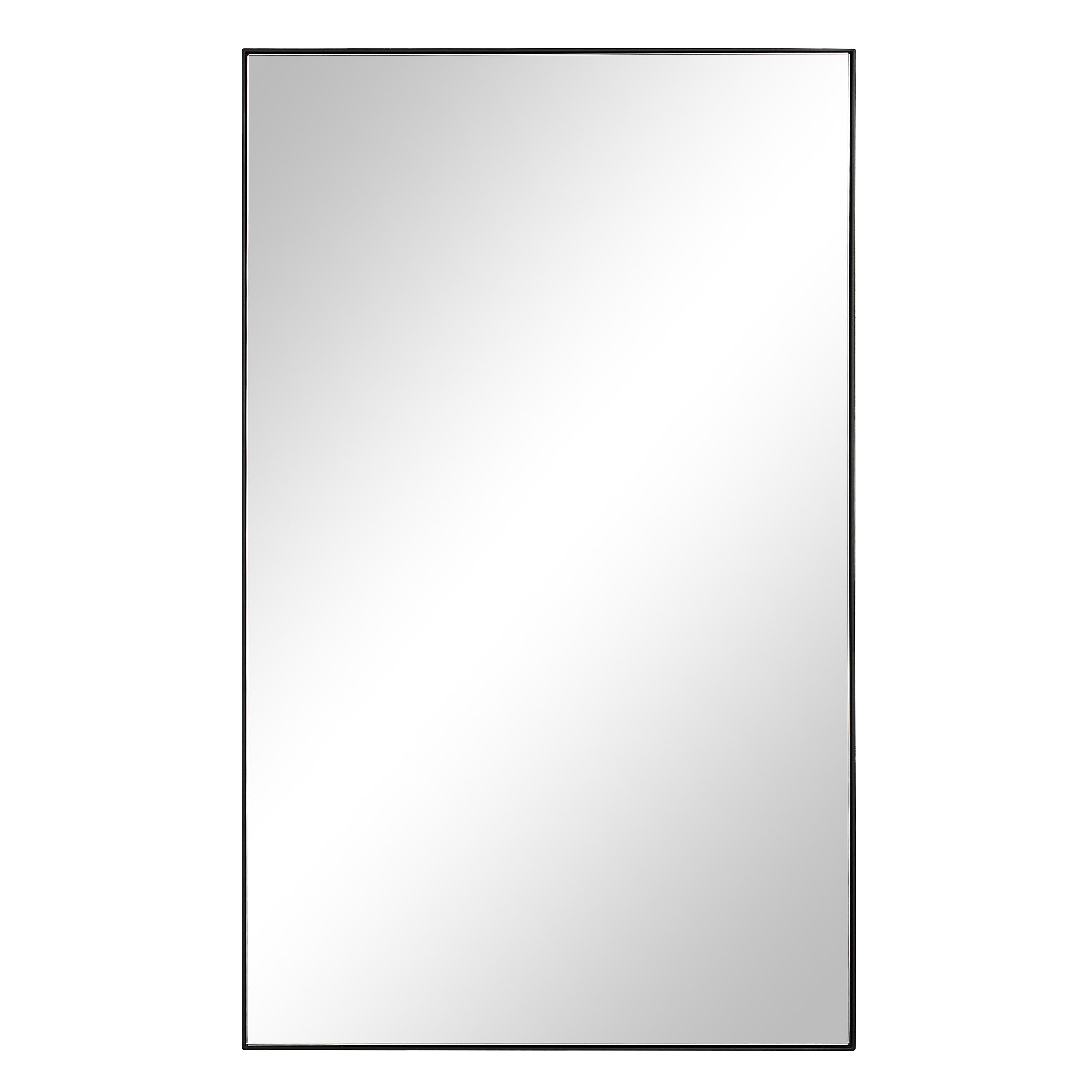 Loutro 36" H x 22" W Wall Mirror, Black - Main Image - MT2699