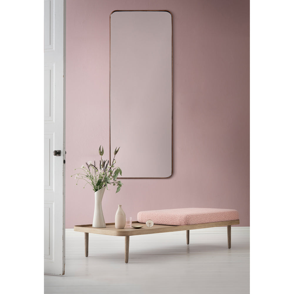 Phiale 53" Tall Rectangle Wall Mirror, Brown - Lifestyle Image - MT1742