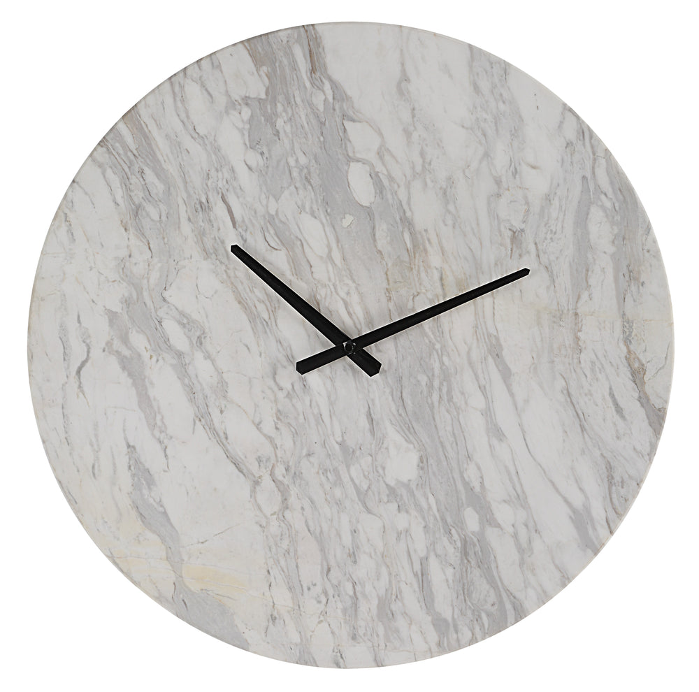 Dayton Wall Clock, Honed White - Main Image - CL259