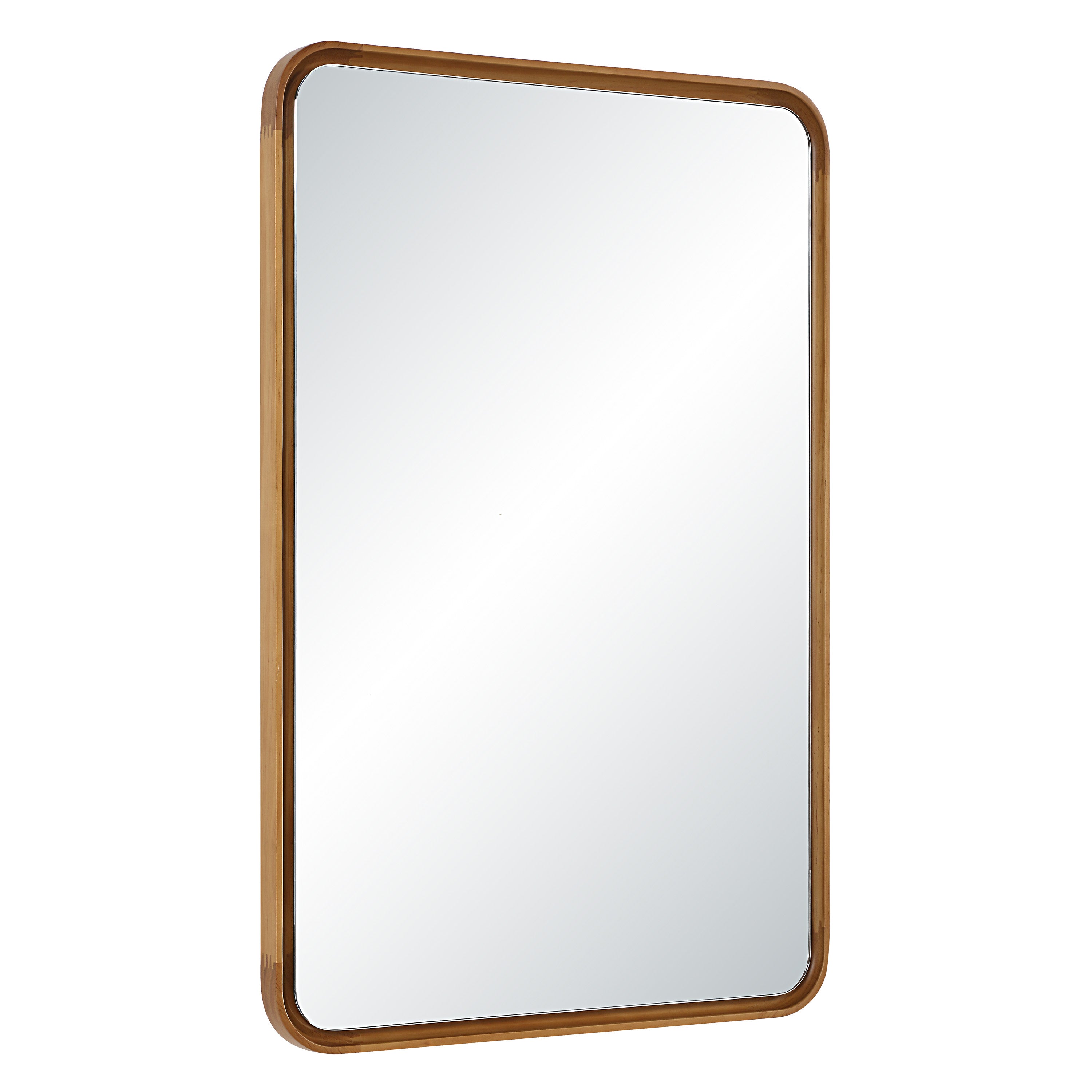Tillie 36" H x 24" W Wall Mirror, Beige - Angle Image - MT2743