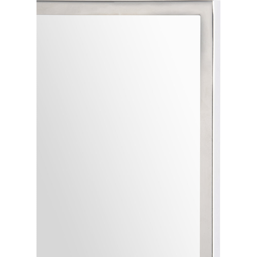 Carmelle 40" Tall Rectangle Wall Mirror, Grey - Detail Image - MT2346