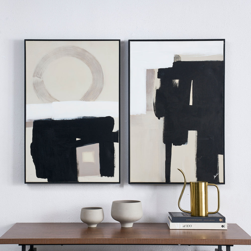 Telesto 24" Wide Canvas Art, Black - Lifestyle Image - OL2046