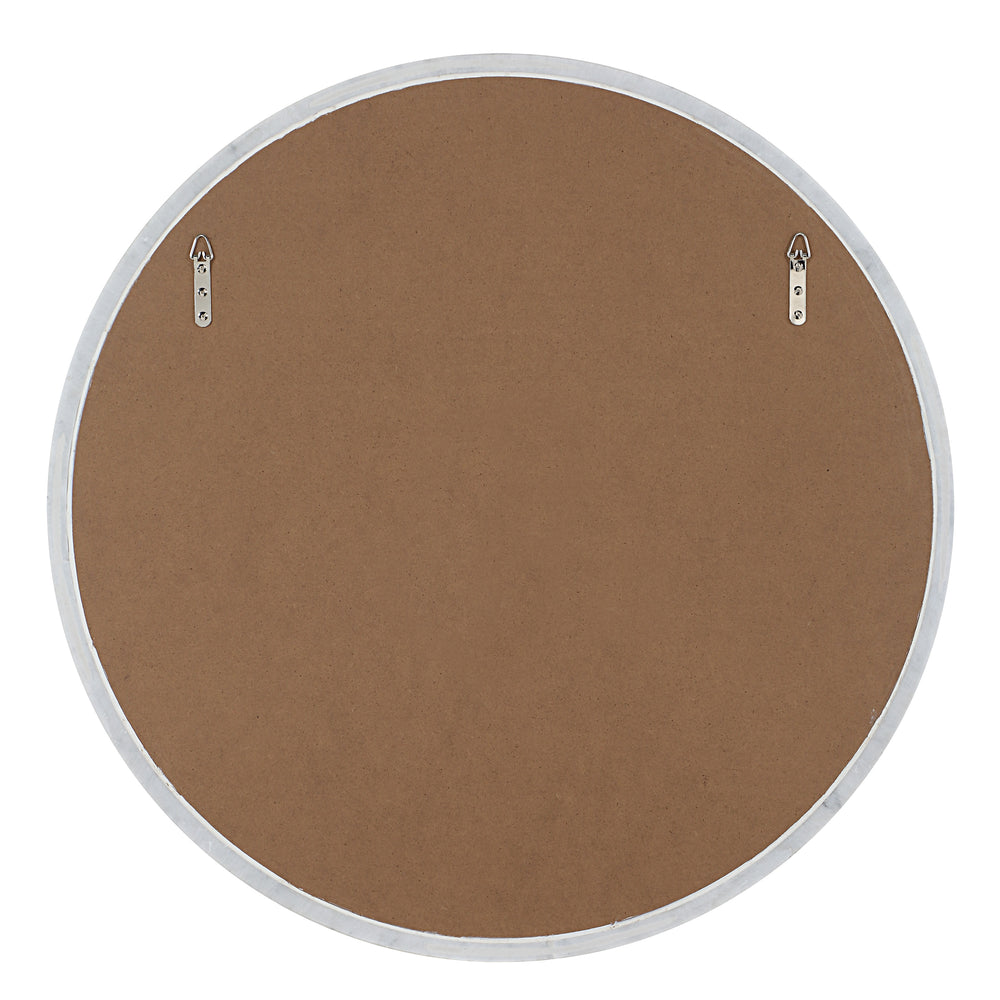Cento 36" H x 36" W Wall Mirror, White - Backing Image - MT2759