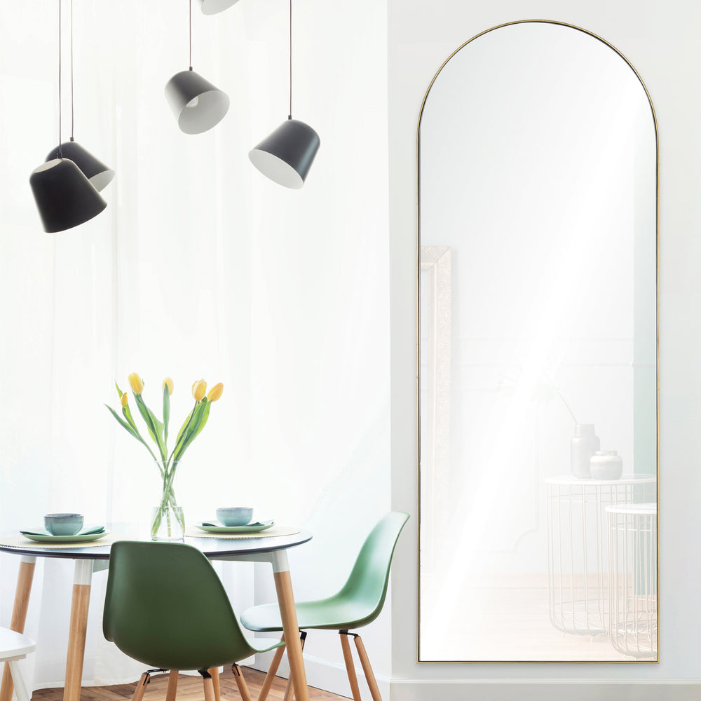 Thatcher 80" Tall Irregular Full Length Mirror, Yellow - Additional Image 3 - MT2393