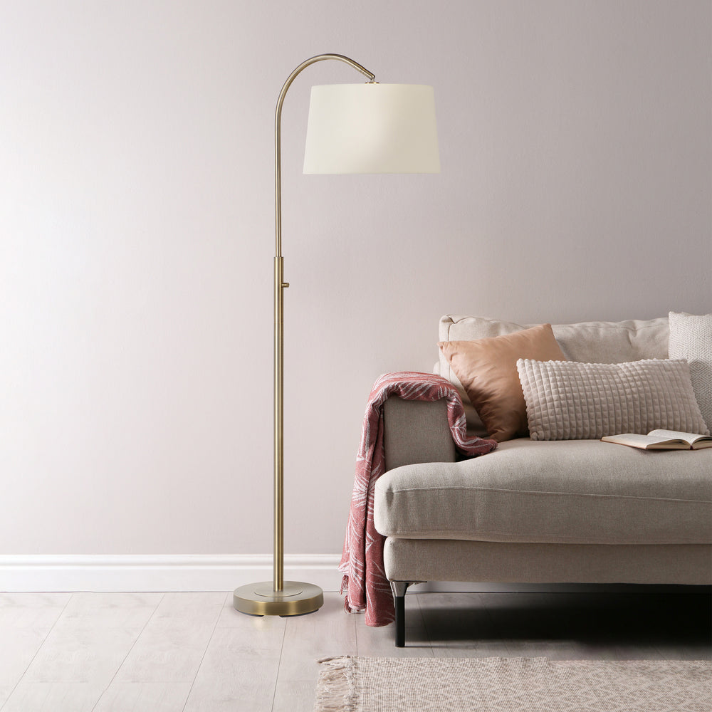 Moulton 66.25" Height Floor Lamp, Yellow - Lifestyle Image - LPF3172