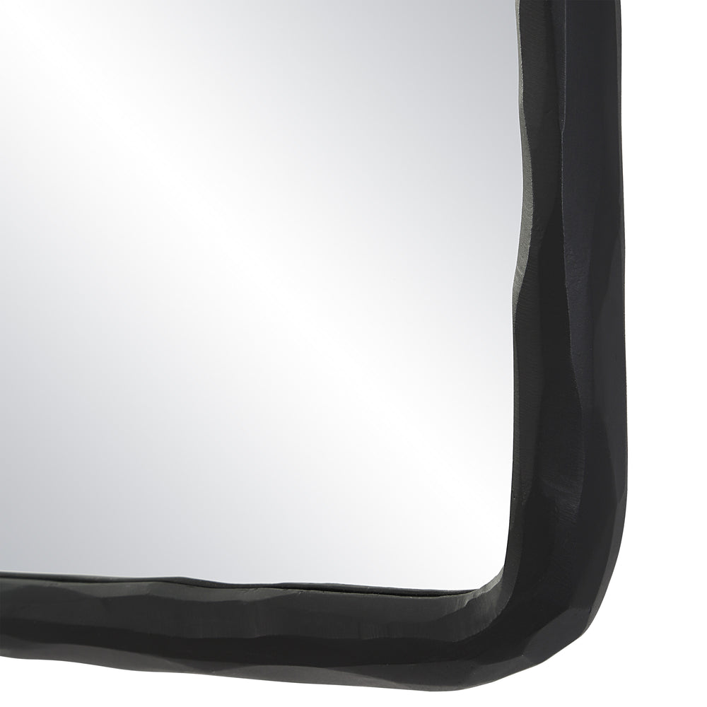 Jorah 36" Tall Rectangle Wall Mirror, Black - Detail Image - MT2674