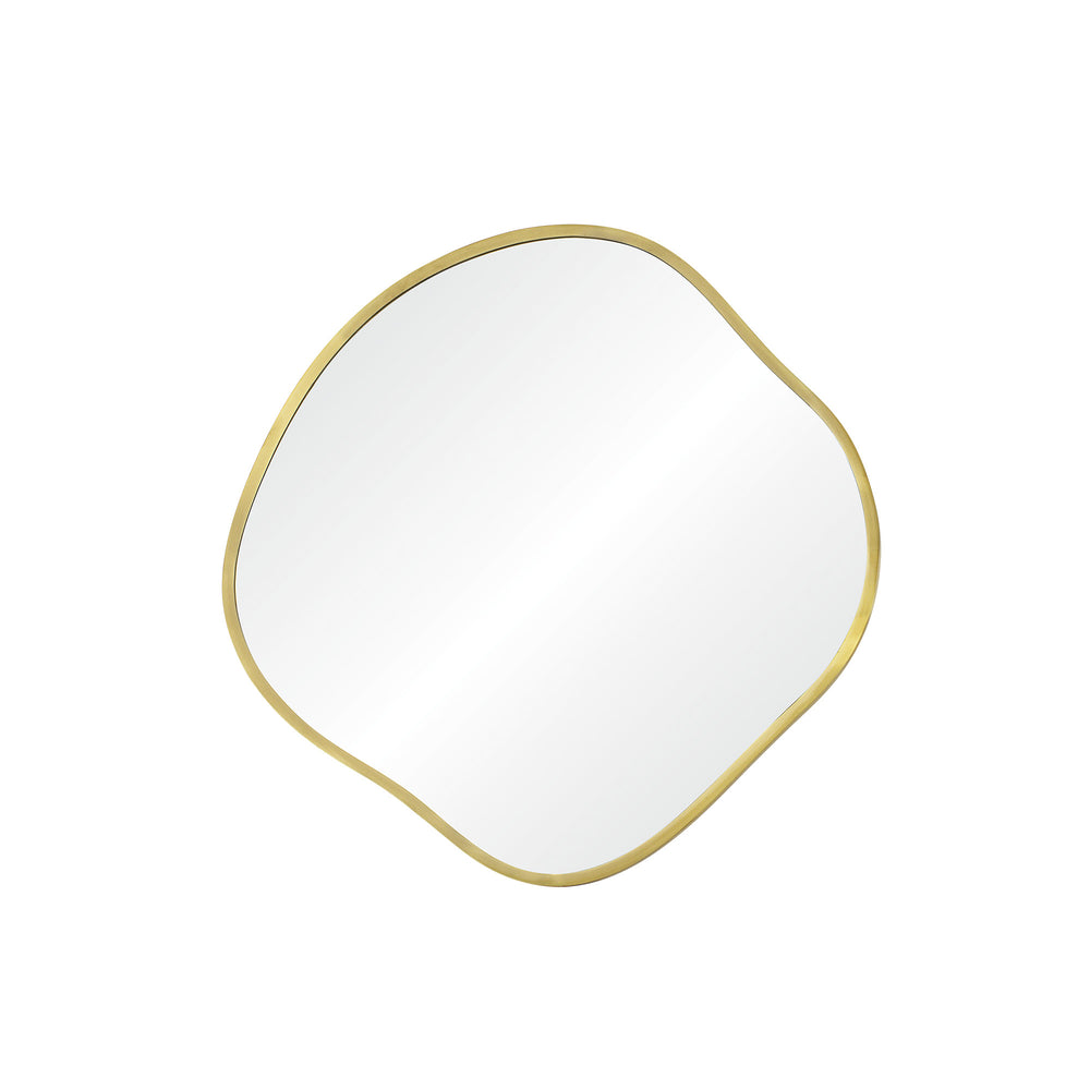Nucleus 36/24/16" Tall Irregular Wall Mirror, Yellow - Angle Image - MT2549