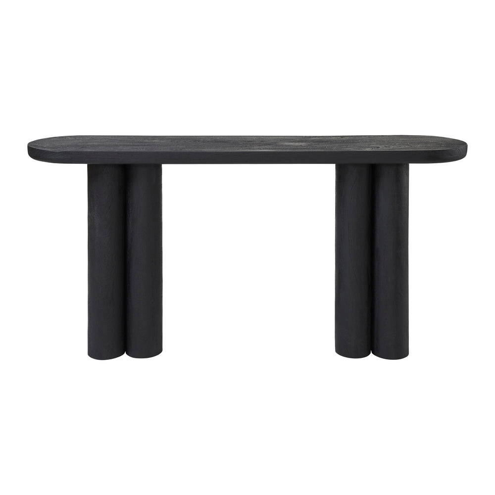 Dayna Indoor Mango Wood Console Table, Black - Main Image - TA492