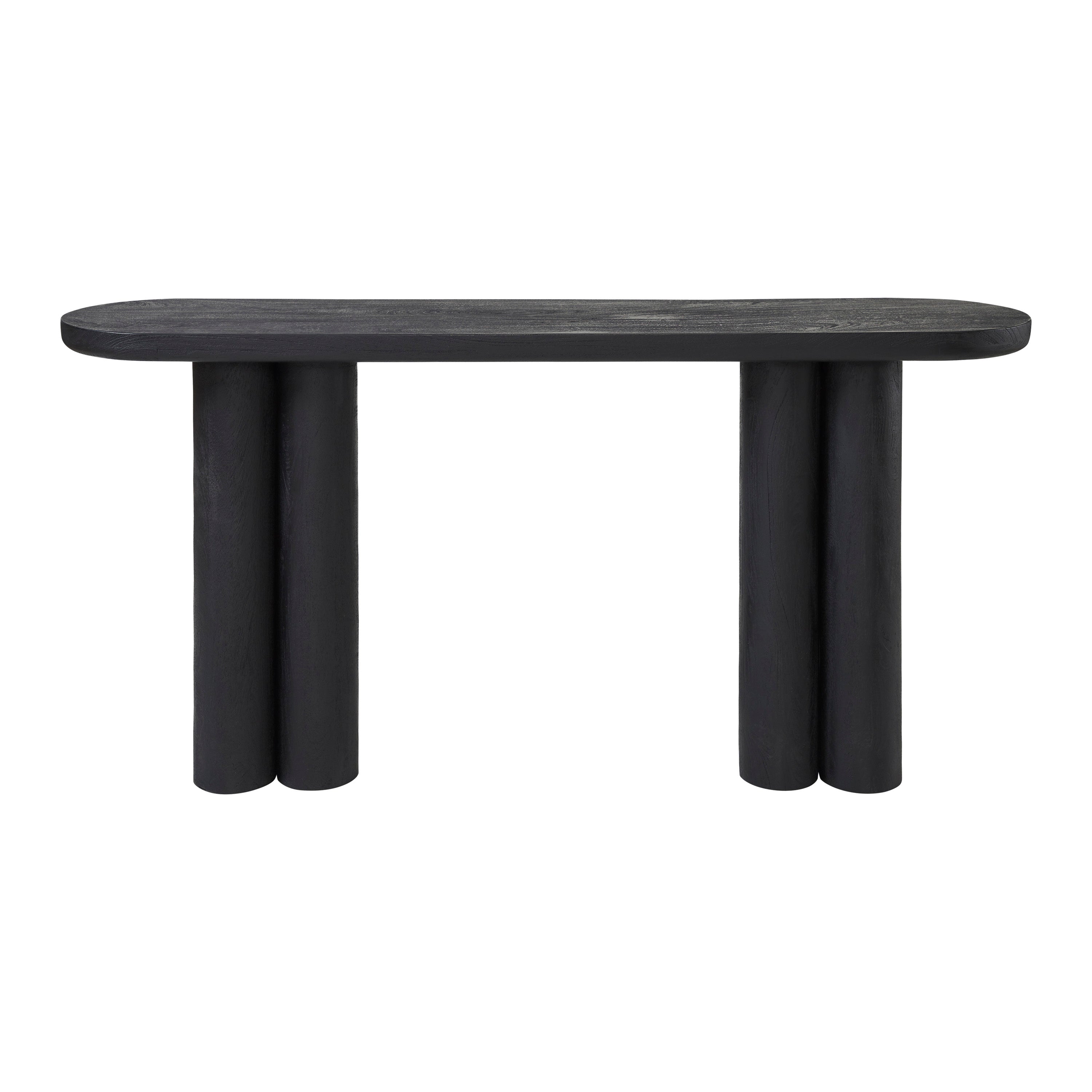 Dayna Indoor Mango Wood Console Table, Black - Main Image - TA492