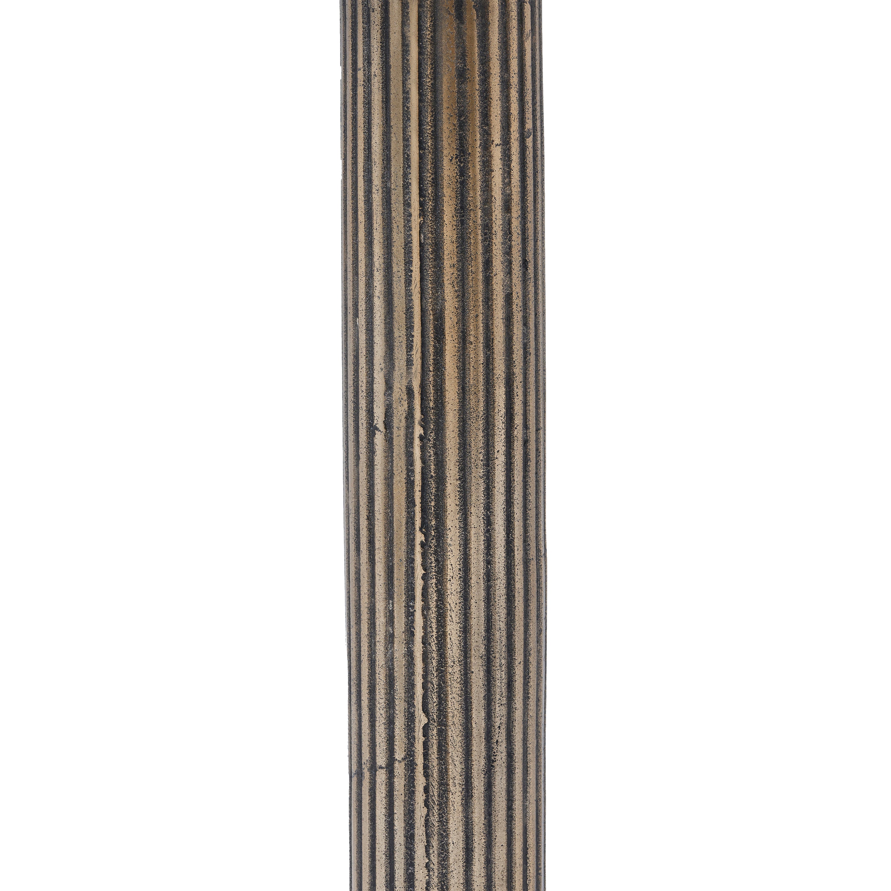 Allard Indoor Cast Aluminum Side Table, Antique Brass - Detail Image - TA467