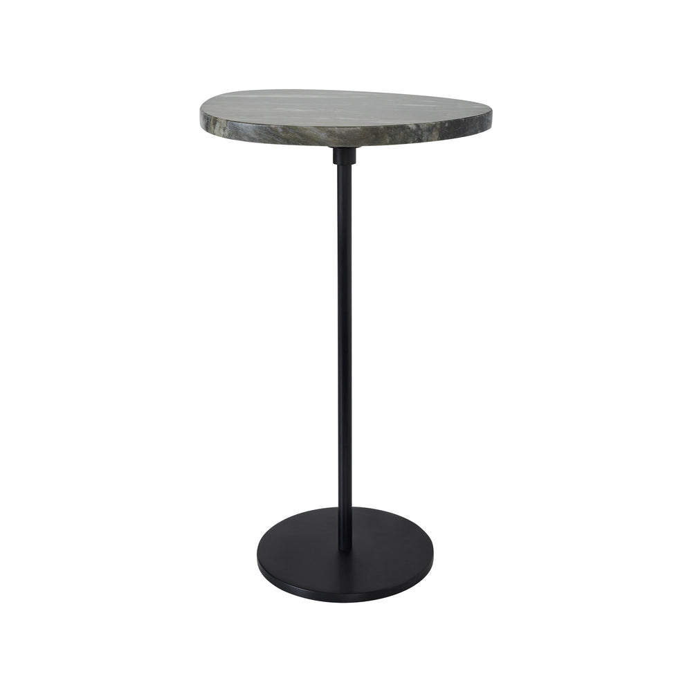 Adeline Indoor Iron Side Table, Black - Angle Image - TA505