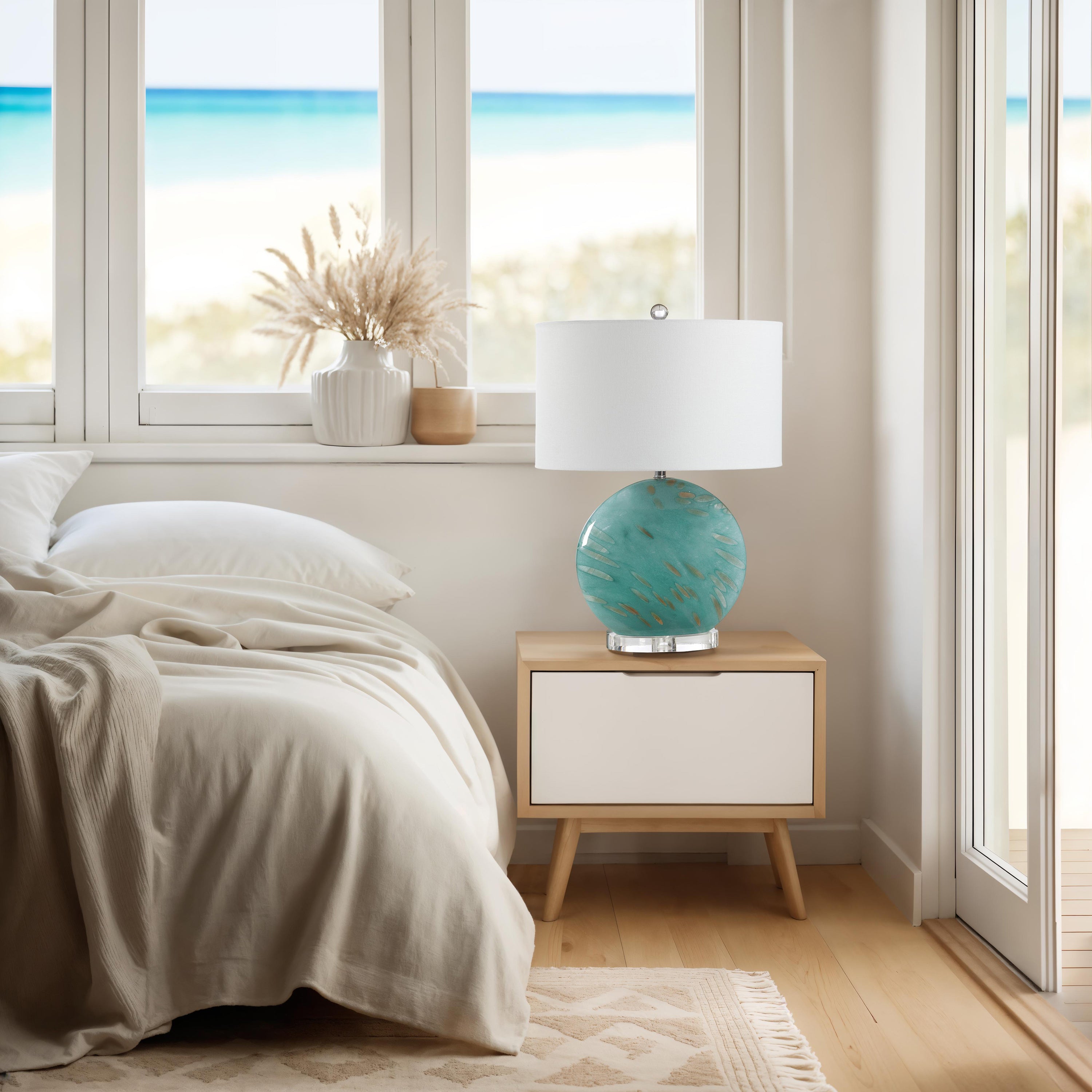 Poppi 24.0" Height Table Lamps, Green - Lifestyle Image - LPT1405EV