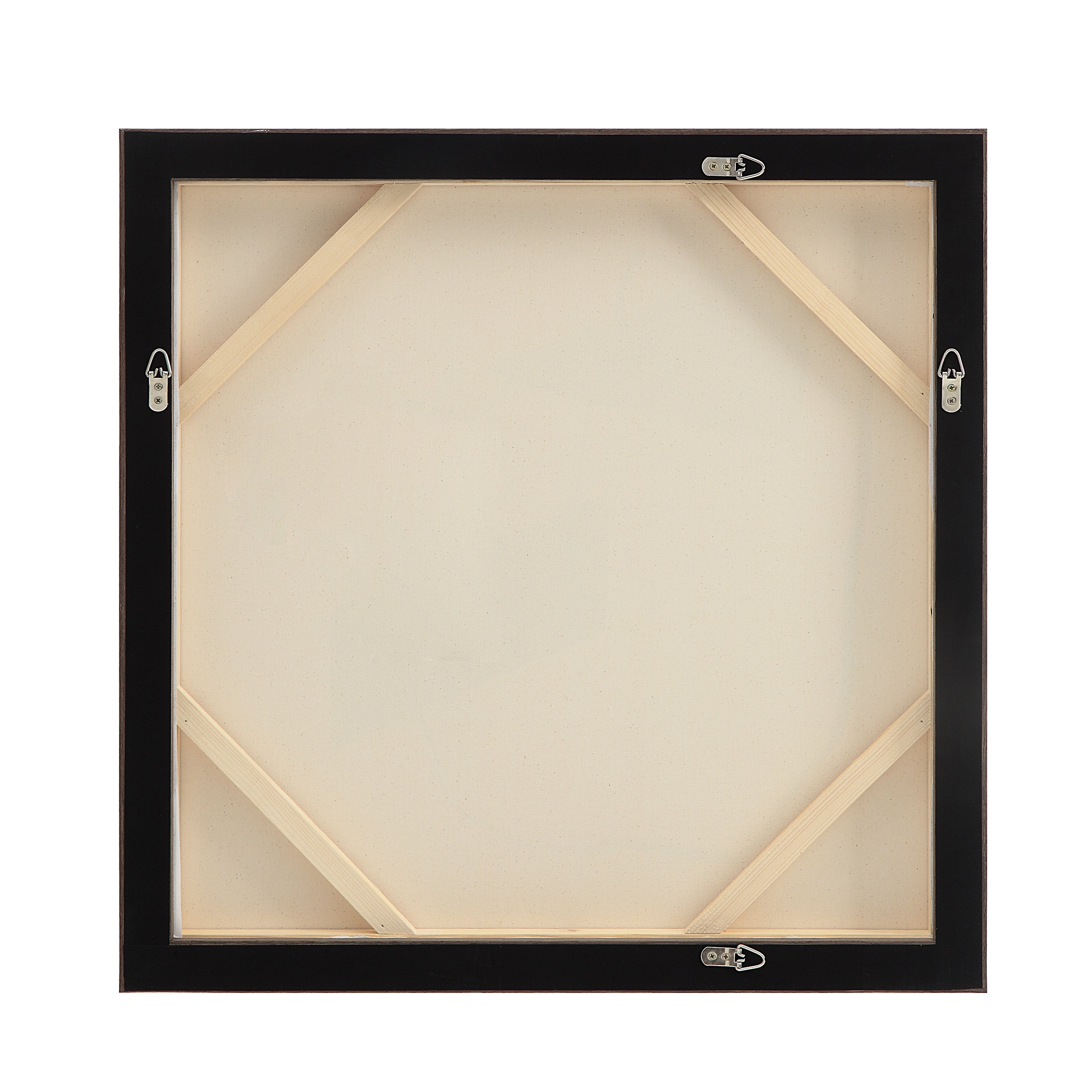 Lacadie 30.1" Wide Canvas Art with Wood Frame, Dark Brown - Backing Image - OL2142