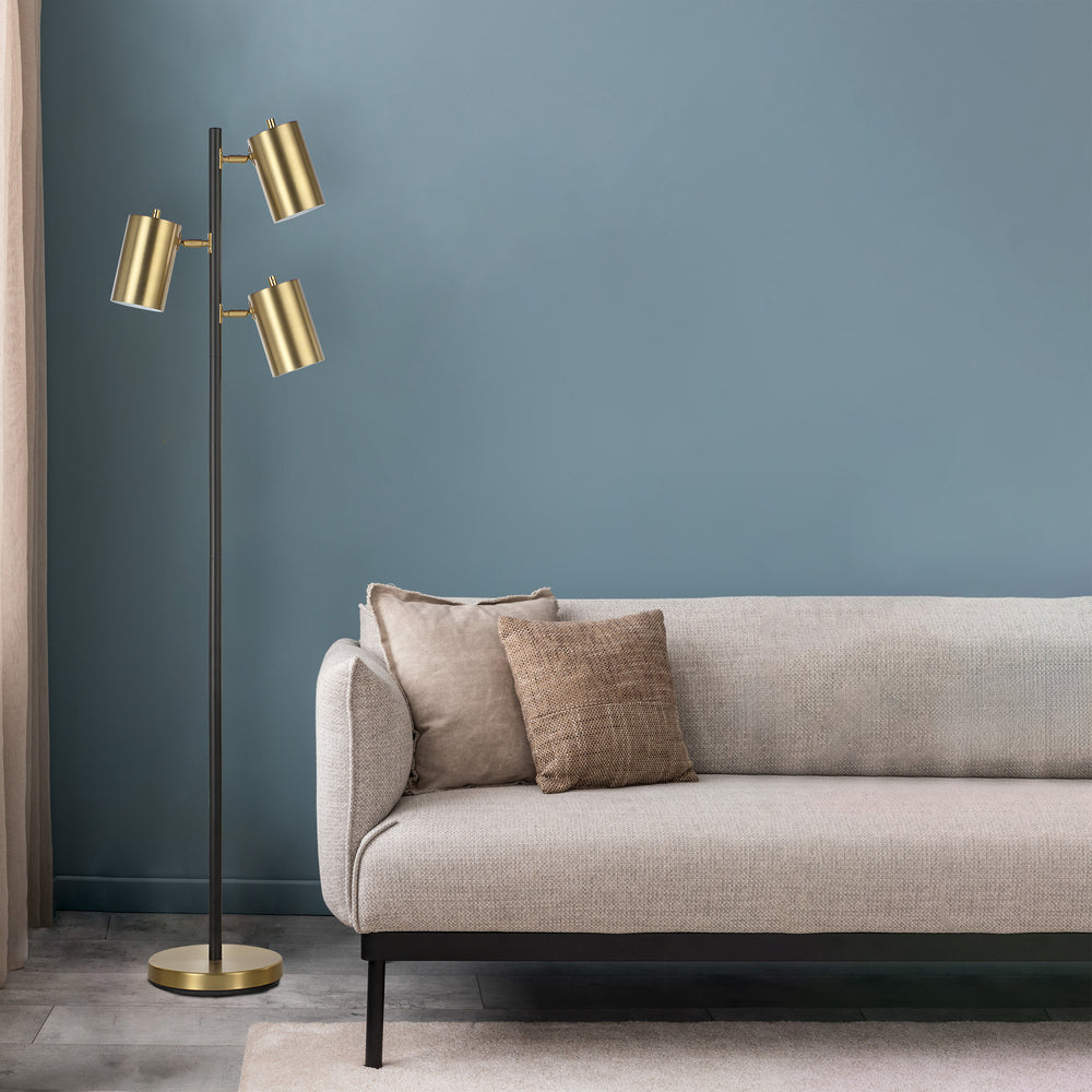 Mosaic 63.5" Height Floor Lamp, Yellow - Lifestyle Image - LPF3171