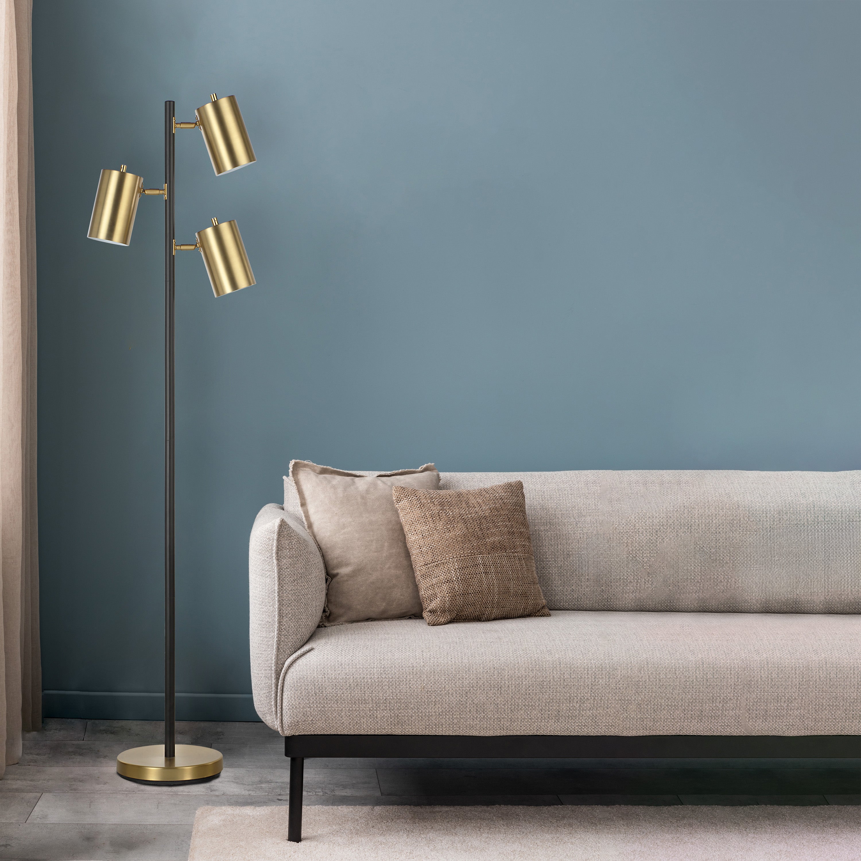 Mosaic 63.5" Height Floor Lamp, Yellow - Lifestyle Image - LPF3171