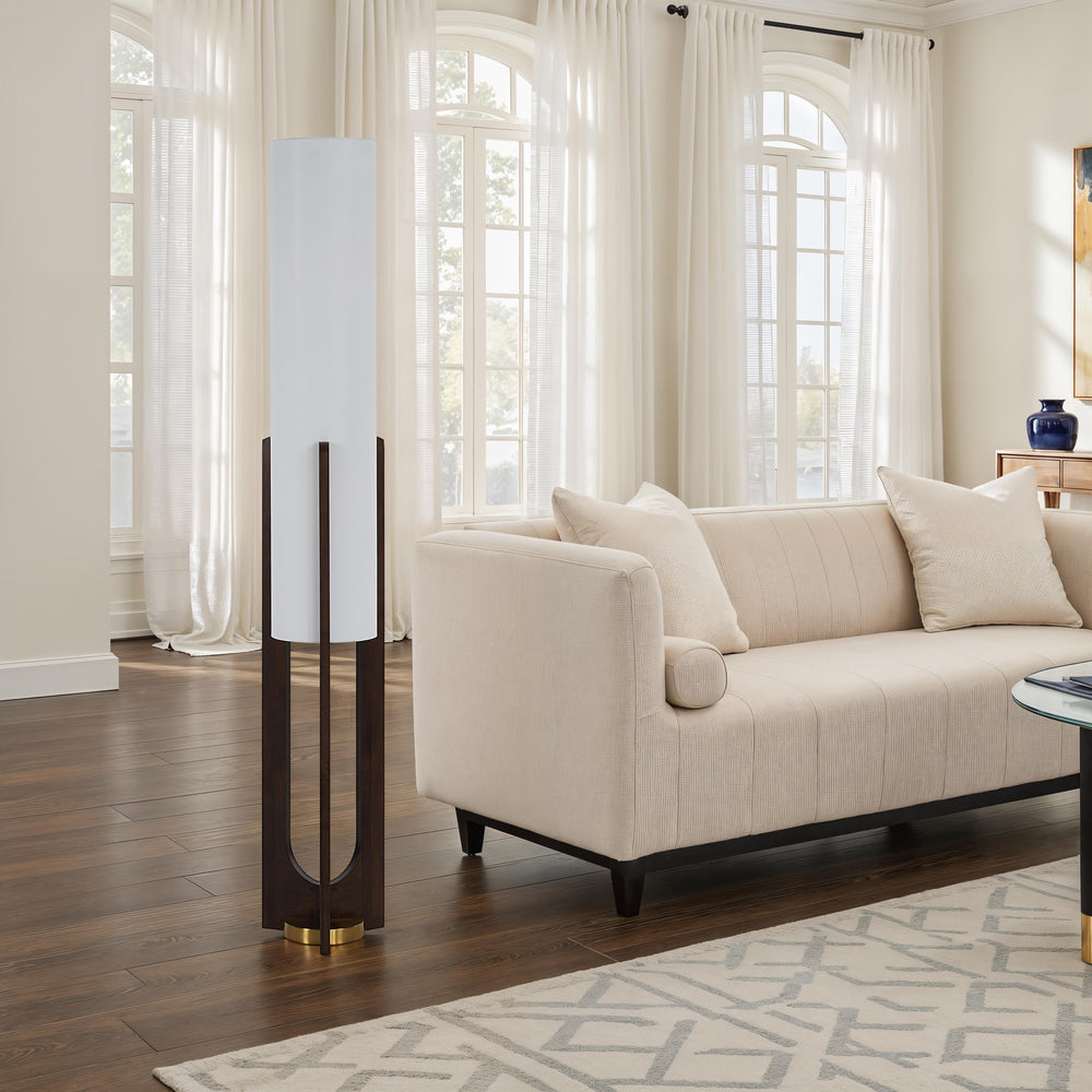 Mael 63.13" Height Floor Lamps, Warm Gold - White Label Lifestyle Image - LPF3188EV