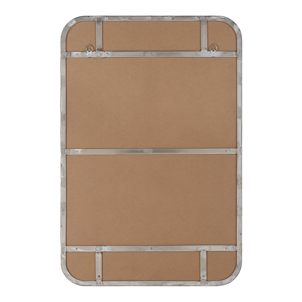 Louvas 36" H x 24" W Wall Mirror, Grey - Backing Image - MT2692