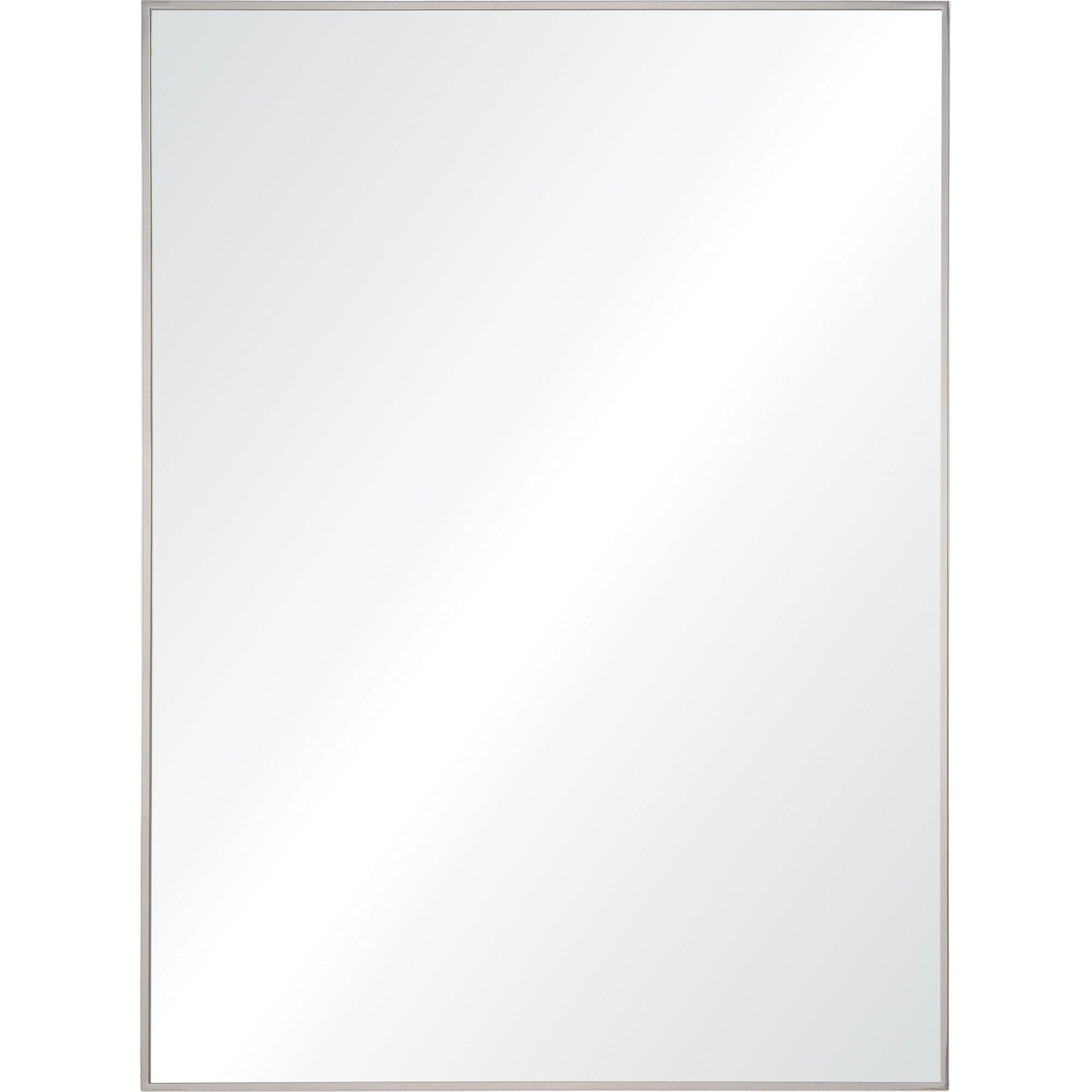 Carmelle 40" Tall Rectangle Wall Mirror, Grey - Main Image - MT2346