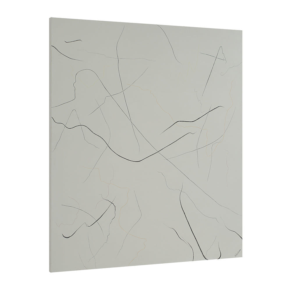 Bruges 60" Wide Canvas Art, Beige - Angle Image - OL2174