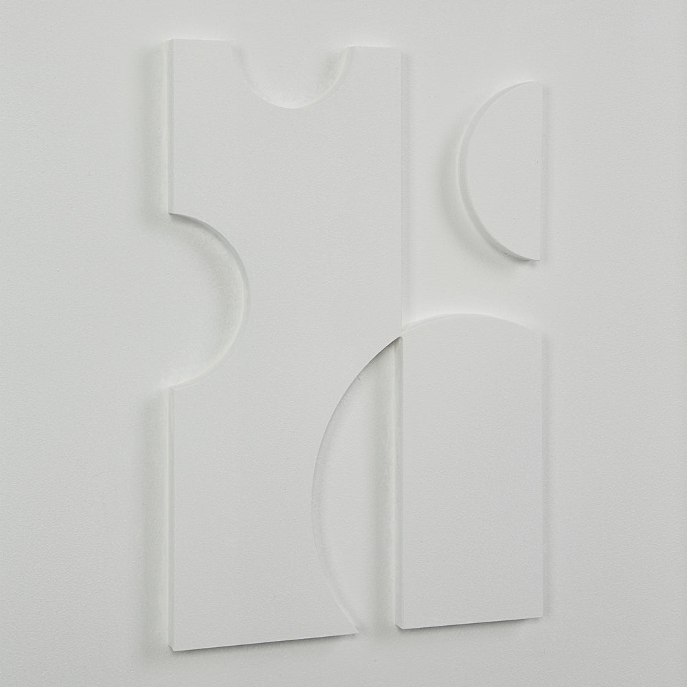 Ispra 19" Wide Wall Decor, Matte White - Detail Image - W6760