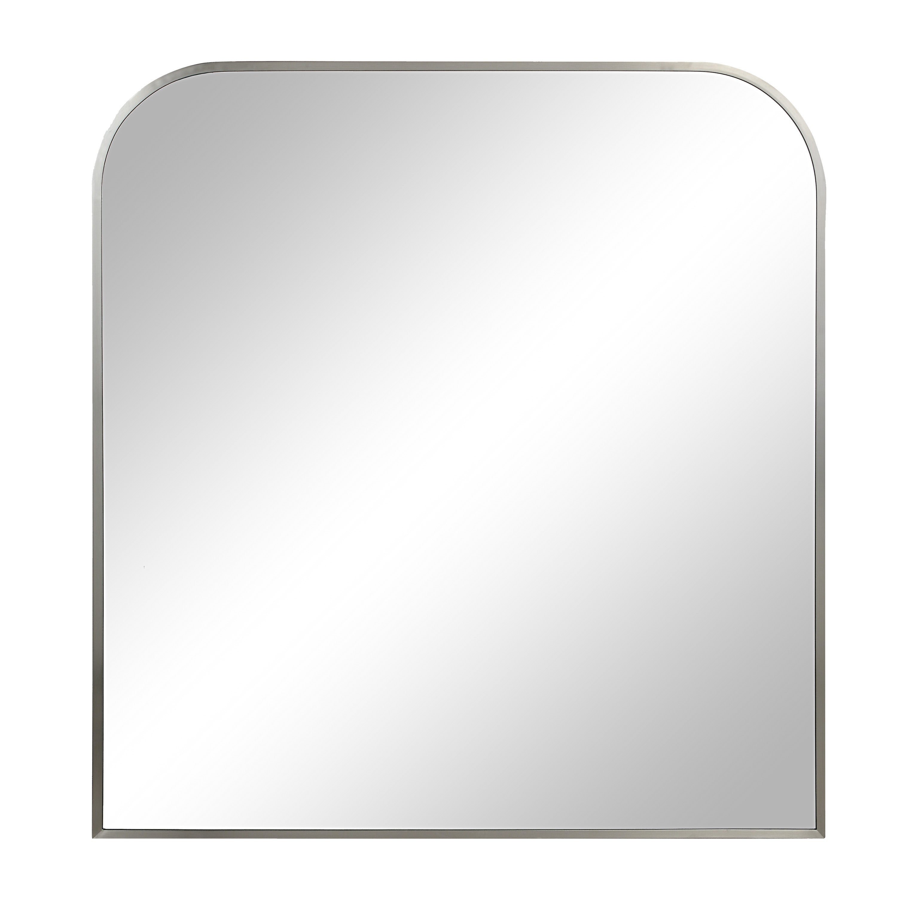 Salma 40" H x 38" W Wall Mirror, Grey - Main Image - MT2720