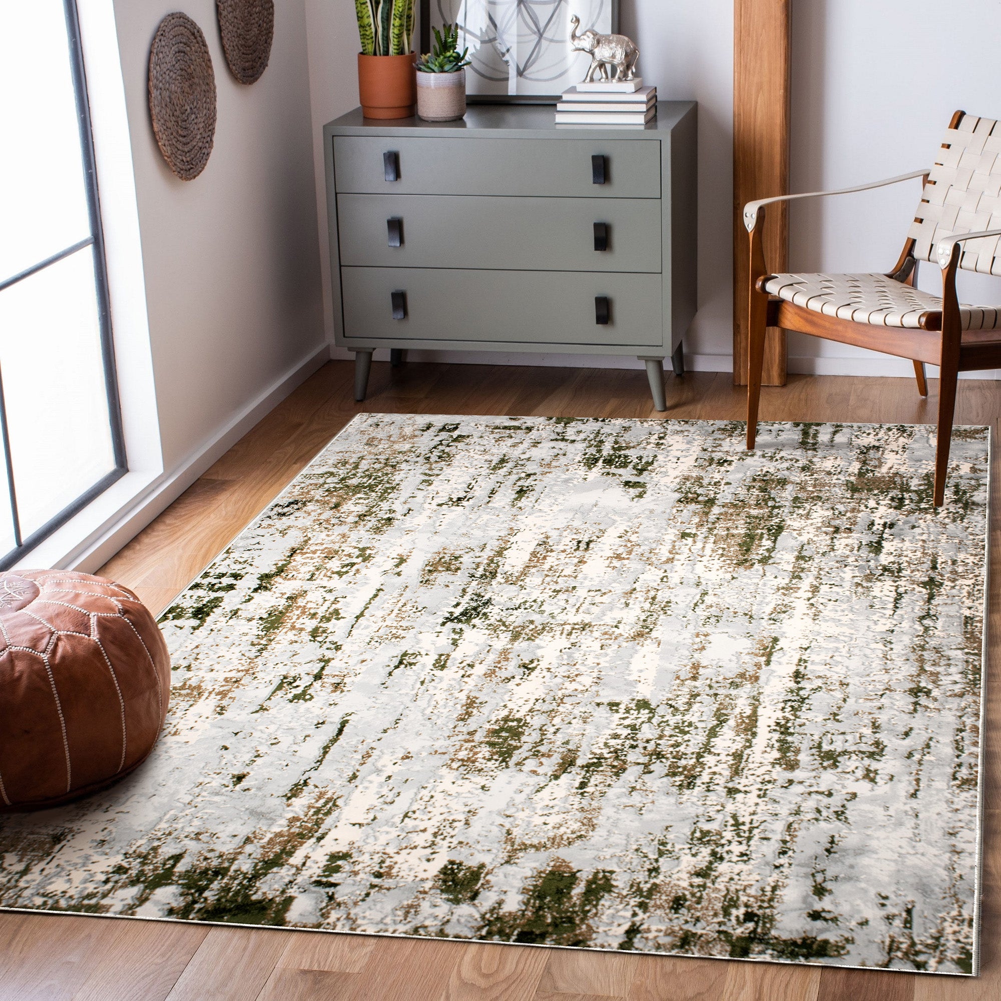 Ariella 7'10x 10'2 Power loomed Indoor Rug, Grey - Additional Image 3 - RARI-18622-810