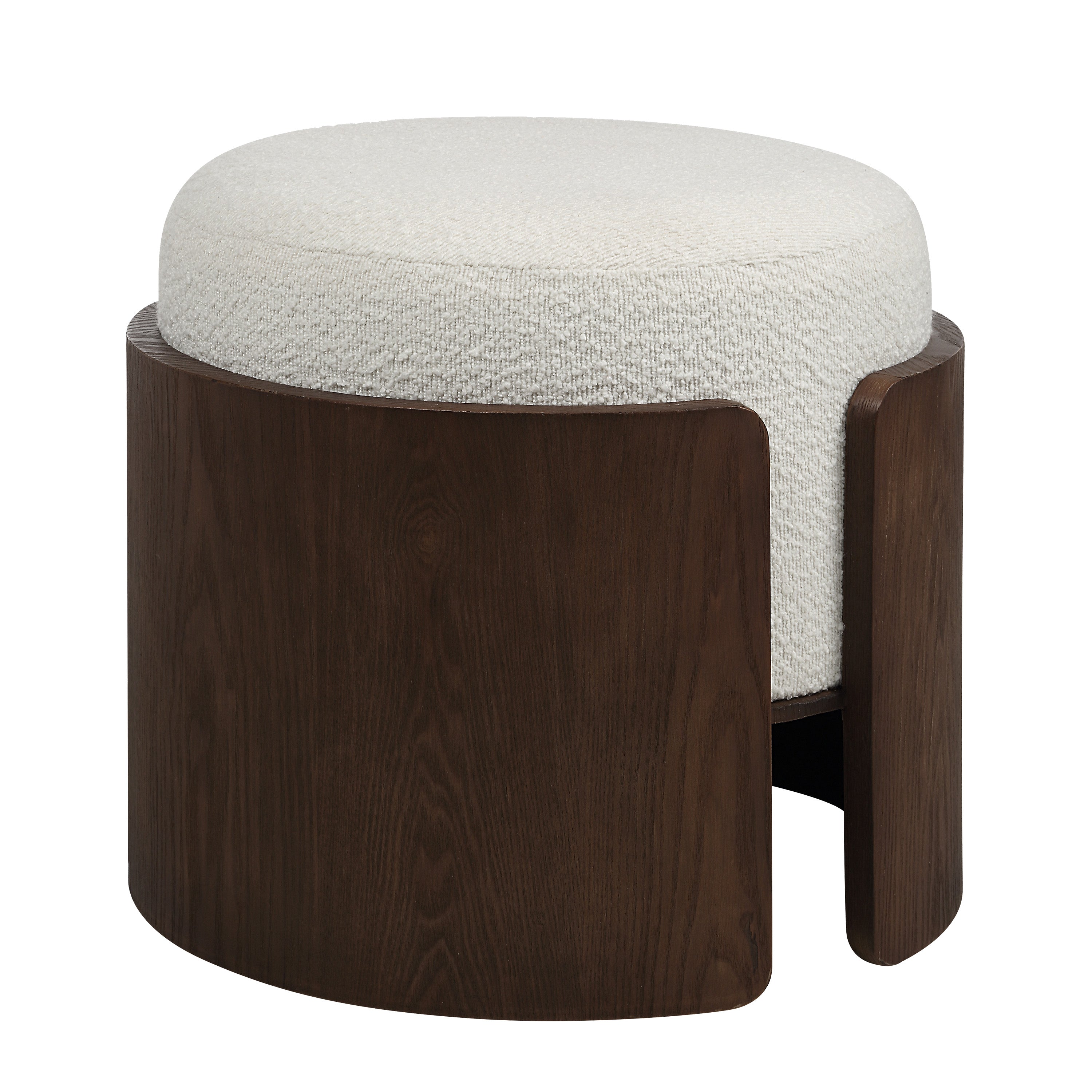 Capsula 18.0" Height Ottoman, Brown - Angle Image - CHA112