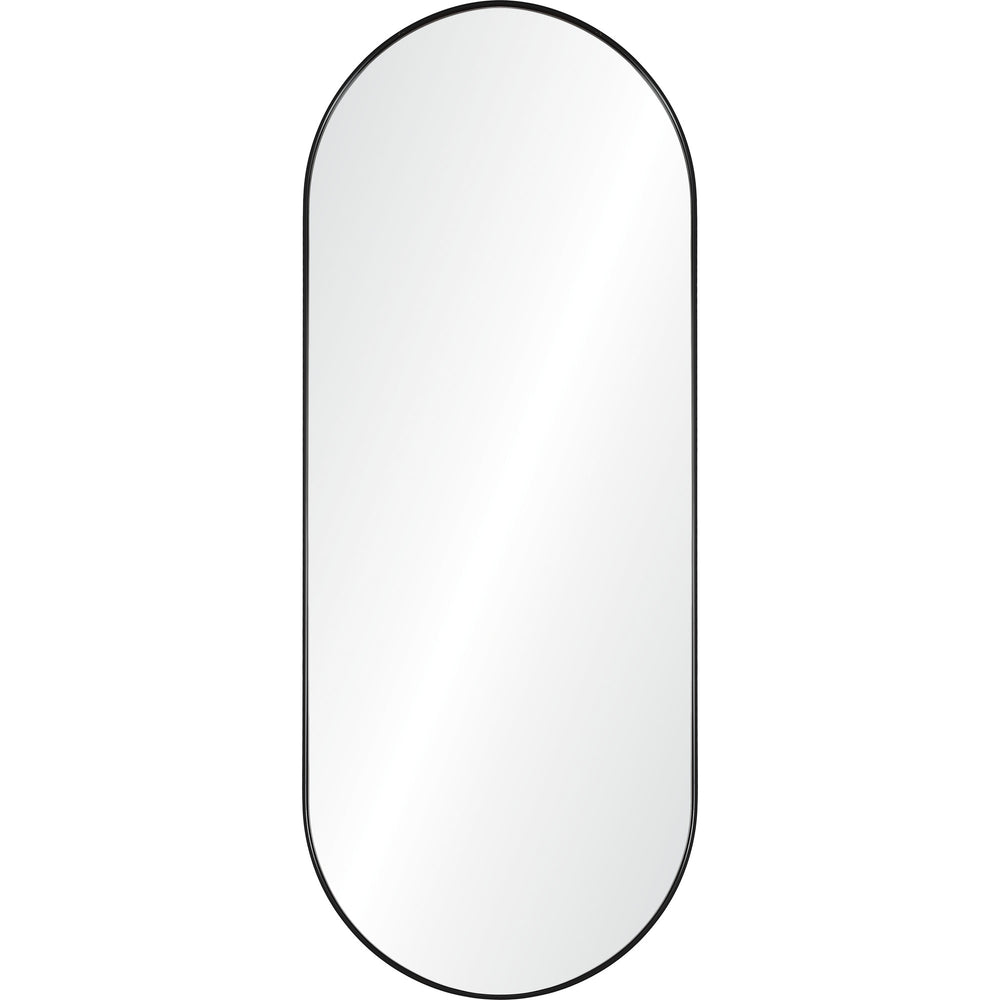 Ammar 60" Tall Oval Wall Mirror, Black - Main Image - MT2510