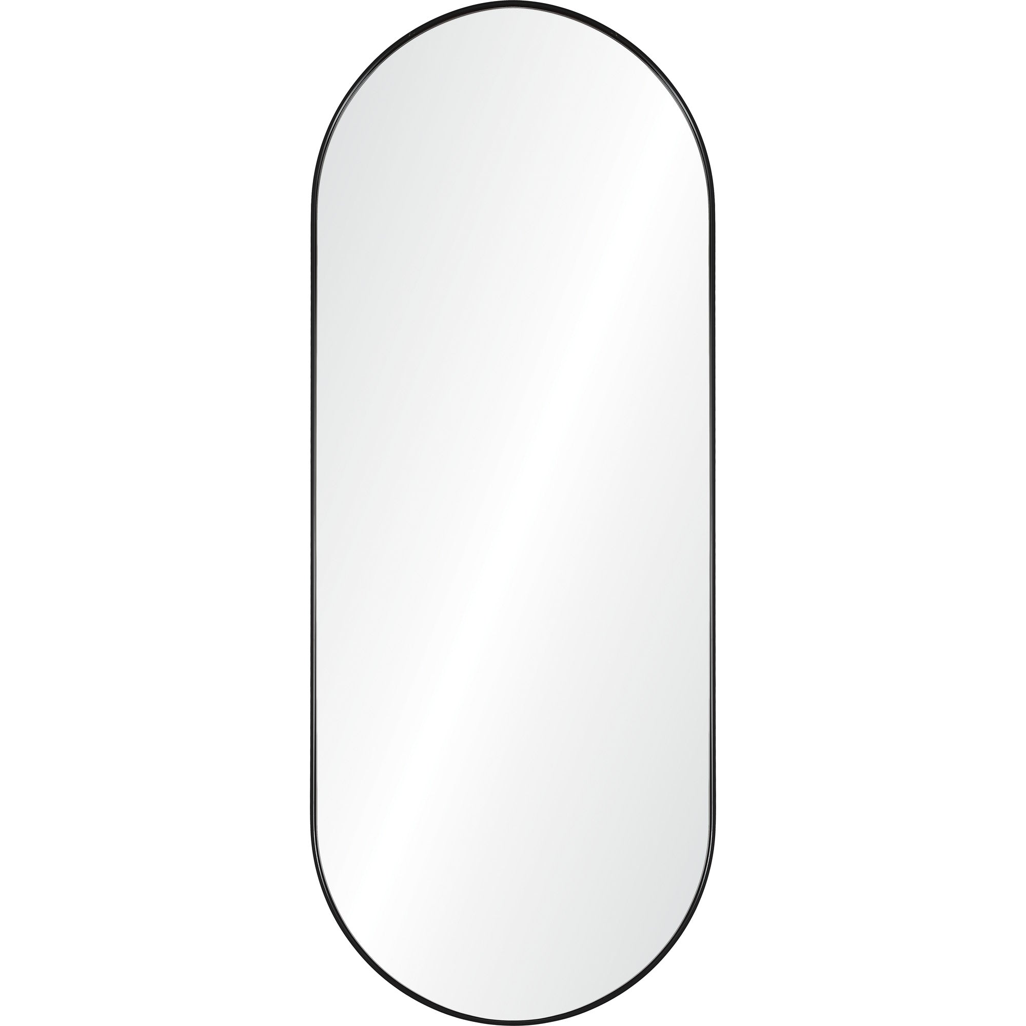 Ammar 60" Tall Oval Wall Mirror, Black - Main Image - MT2510