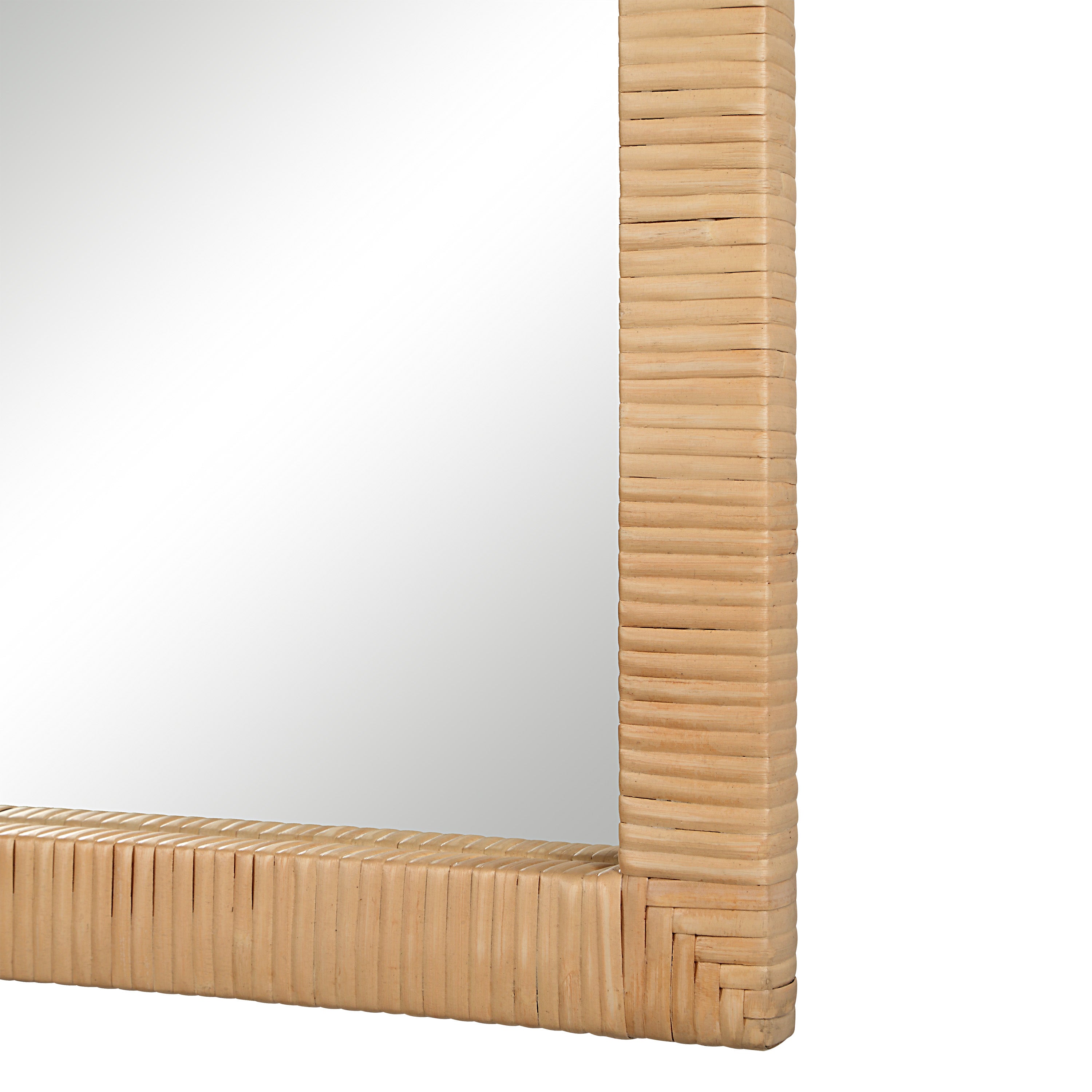 Sara 36" H x 24" W Wall Mirror, Brown - Detail Image - MT2663