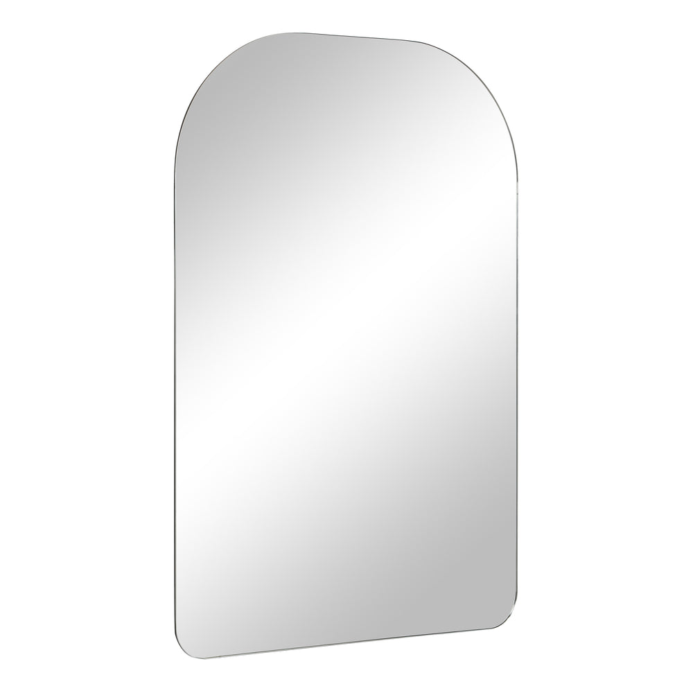 Chania 36" H x 24" W Wall Mirror, Grey - Angle Image - MT2695