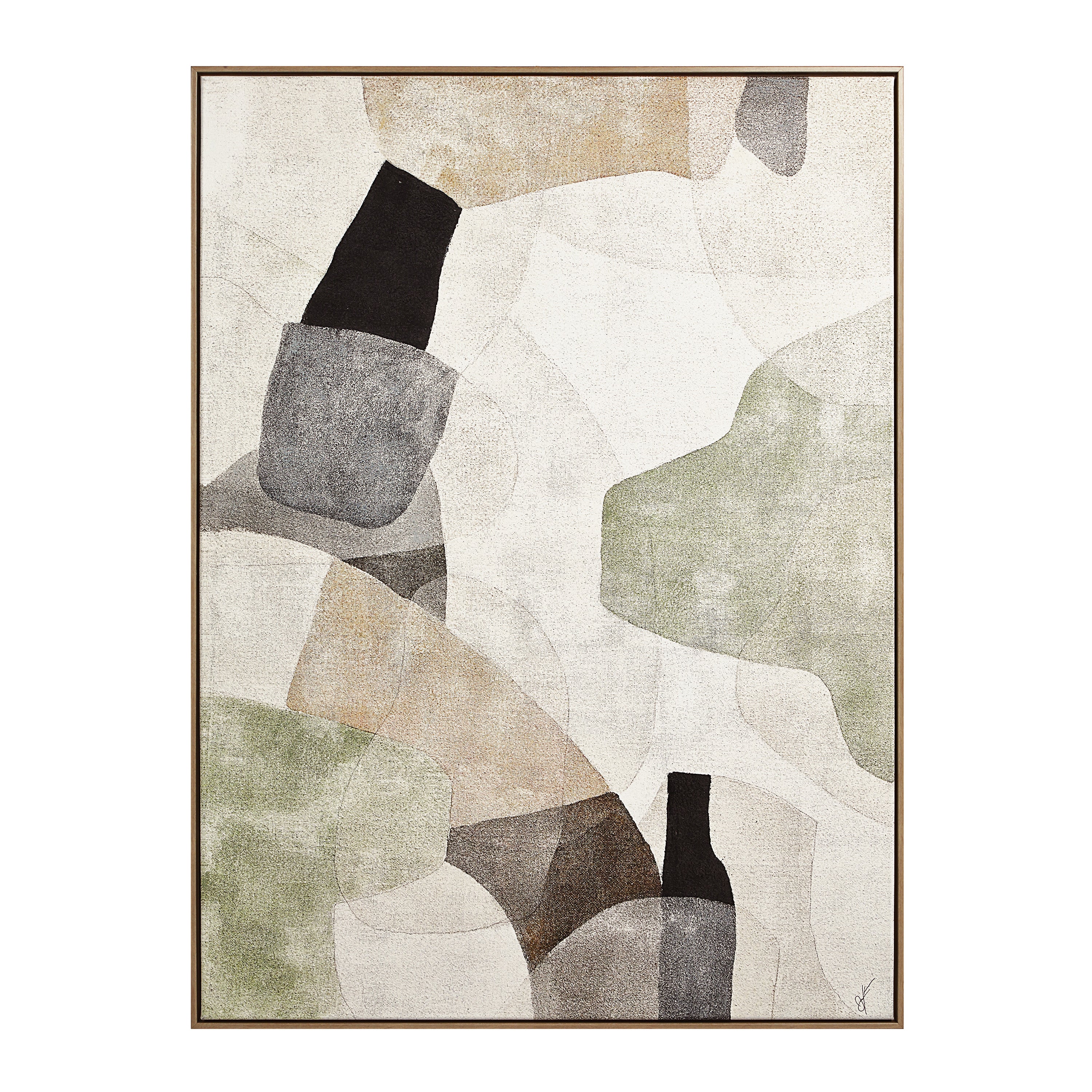 Nala 48" H x 36" W Canvas Art, Beige - Main Image - OL2218