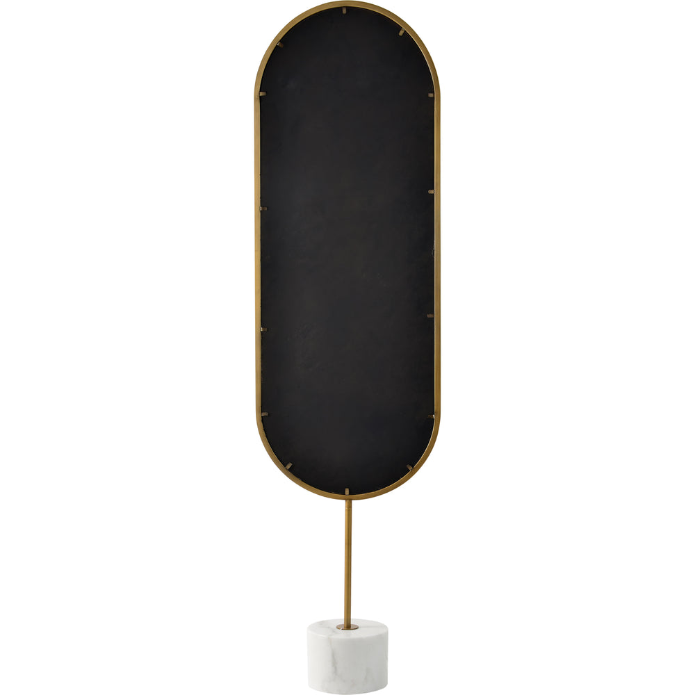 Taio 70" Tall Oval Wall Mirror, Yellow - Backing Image - MT2341