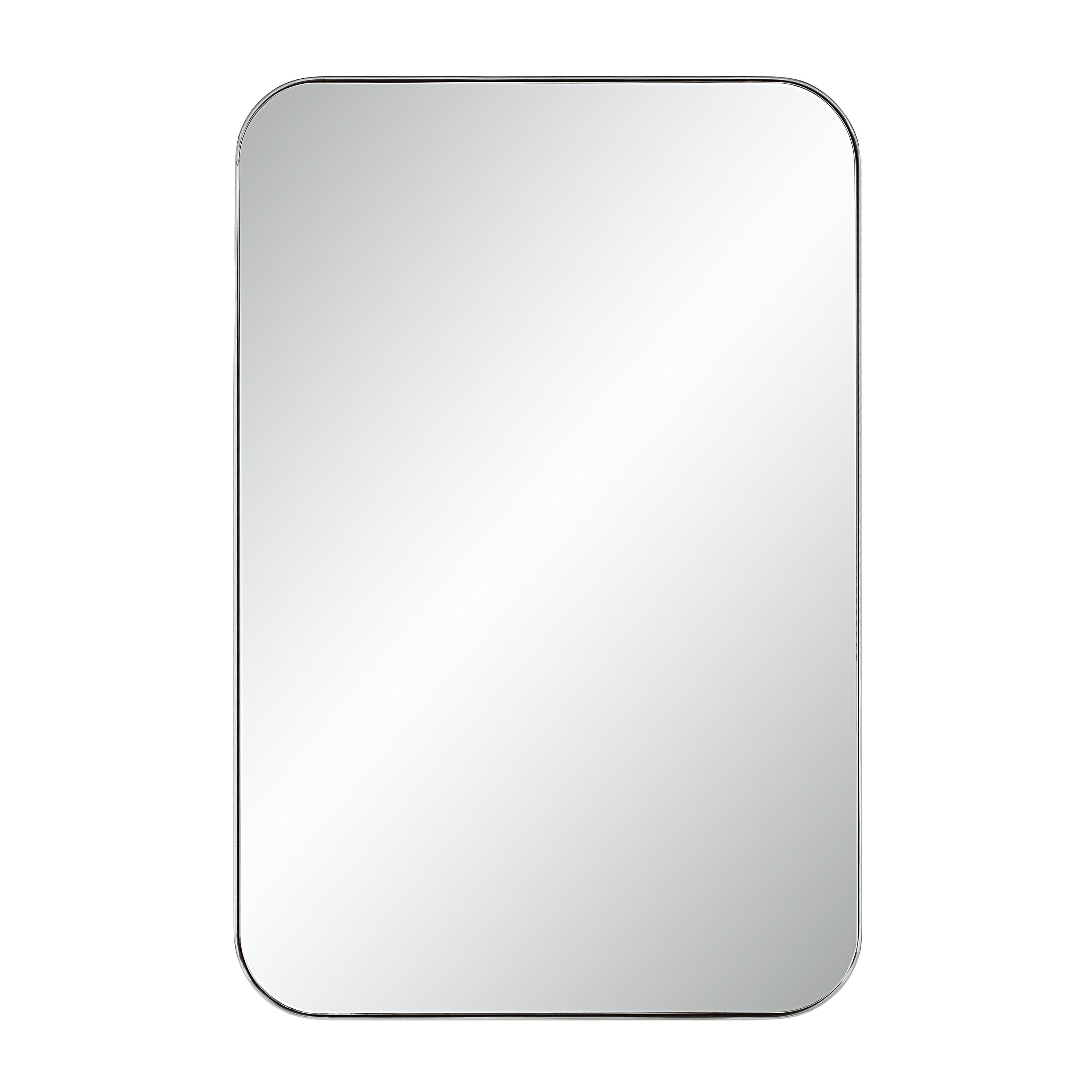 Louvas 36" H x 24" W Wall Mirror, Grey - Main Image - MT2692