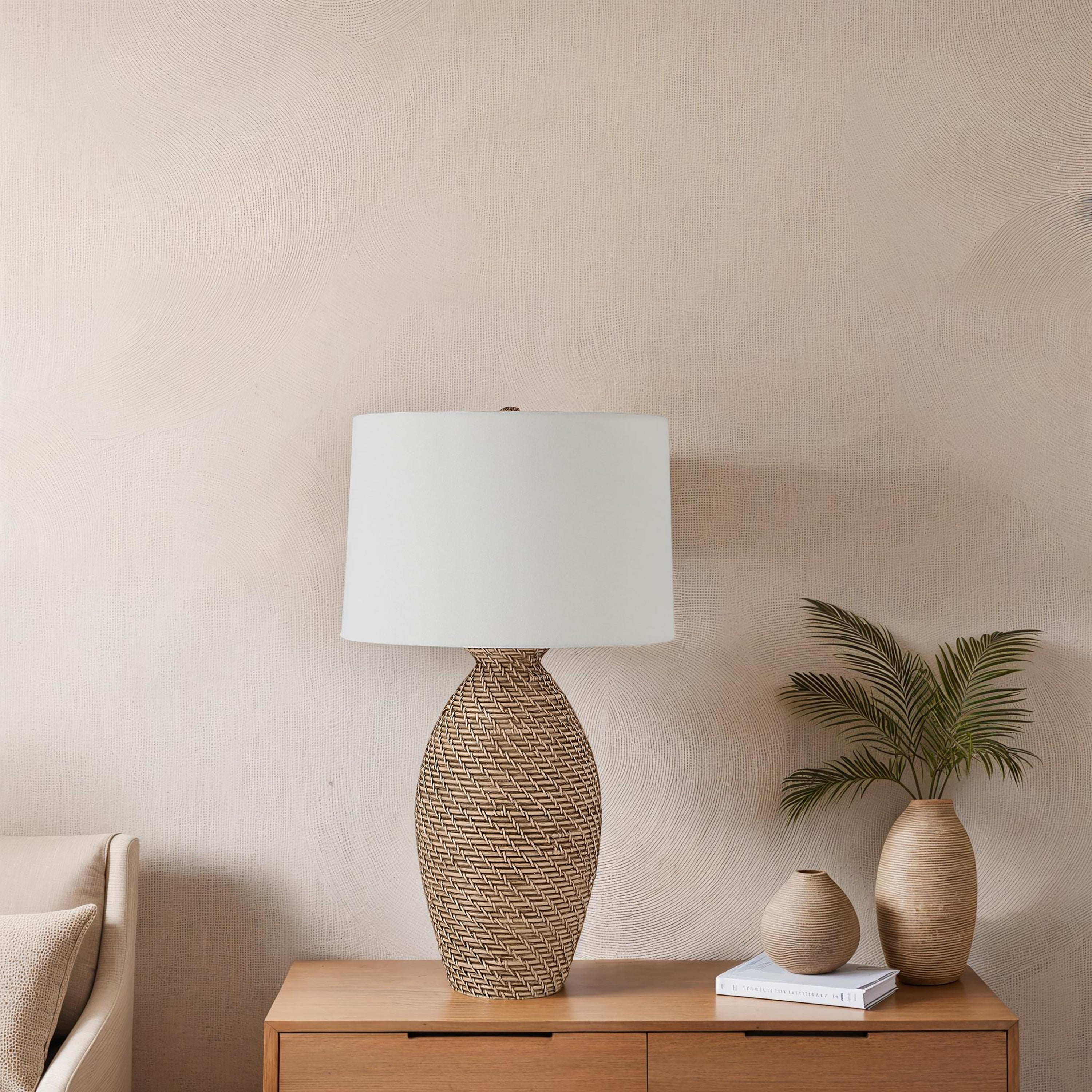 Santal 30" Height Table Lamp, Brown - Lifestyle Image - LPT1352
